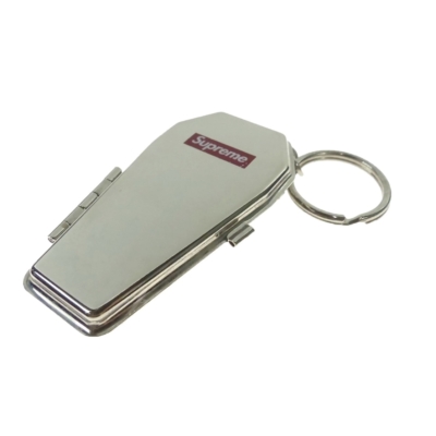 Supreme Coffin Keychain Silver