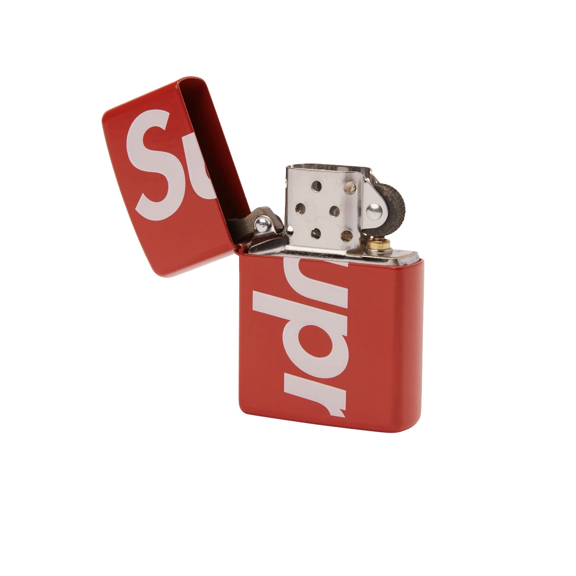 Supreme Logo Zippo Red