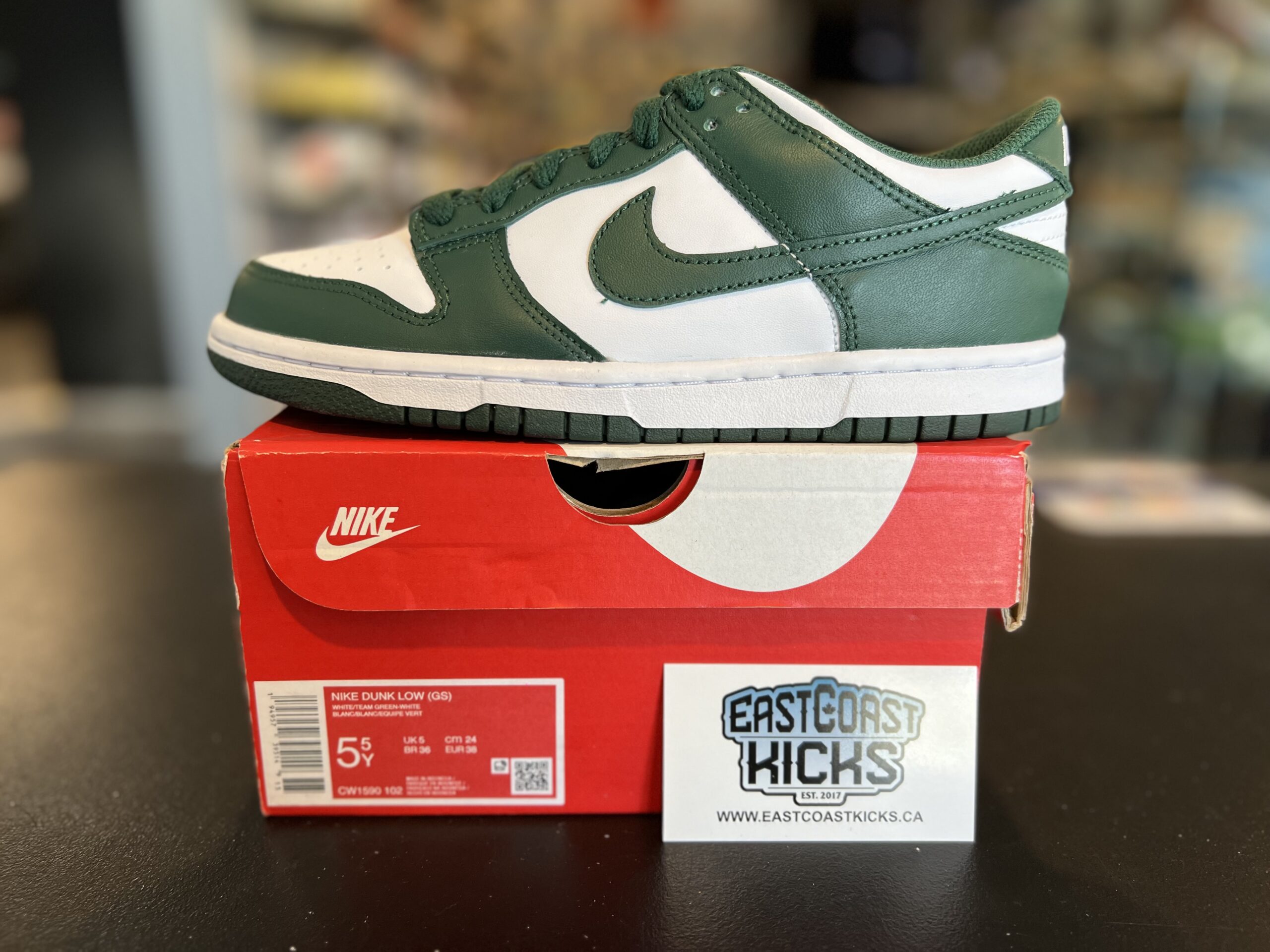 Nike Dunk Low Michigan State Size 5.5Y