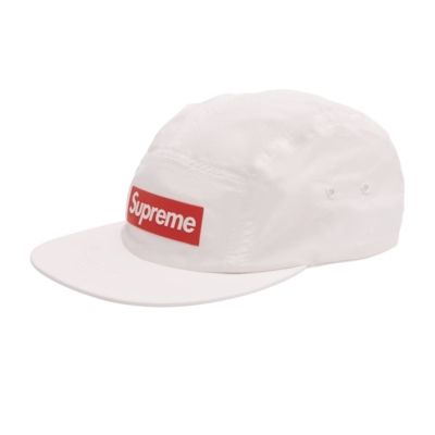 Supreme Raised Logo Patch Camp Cap White