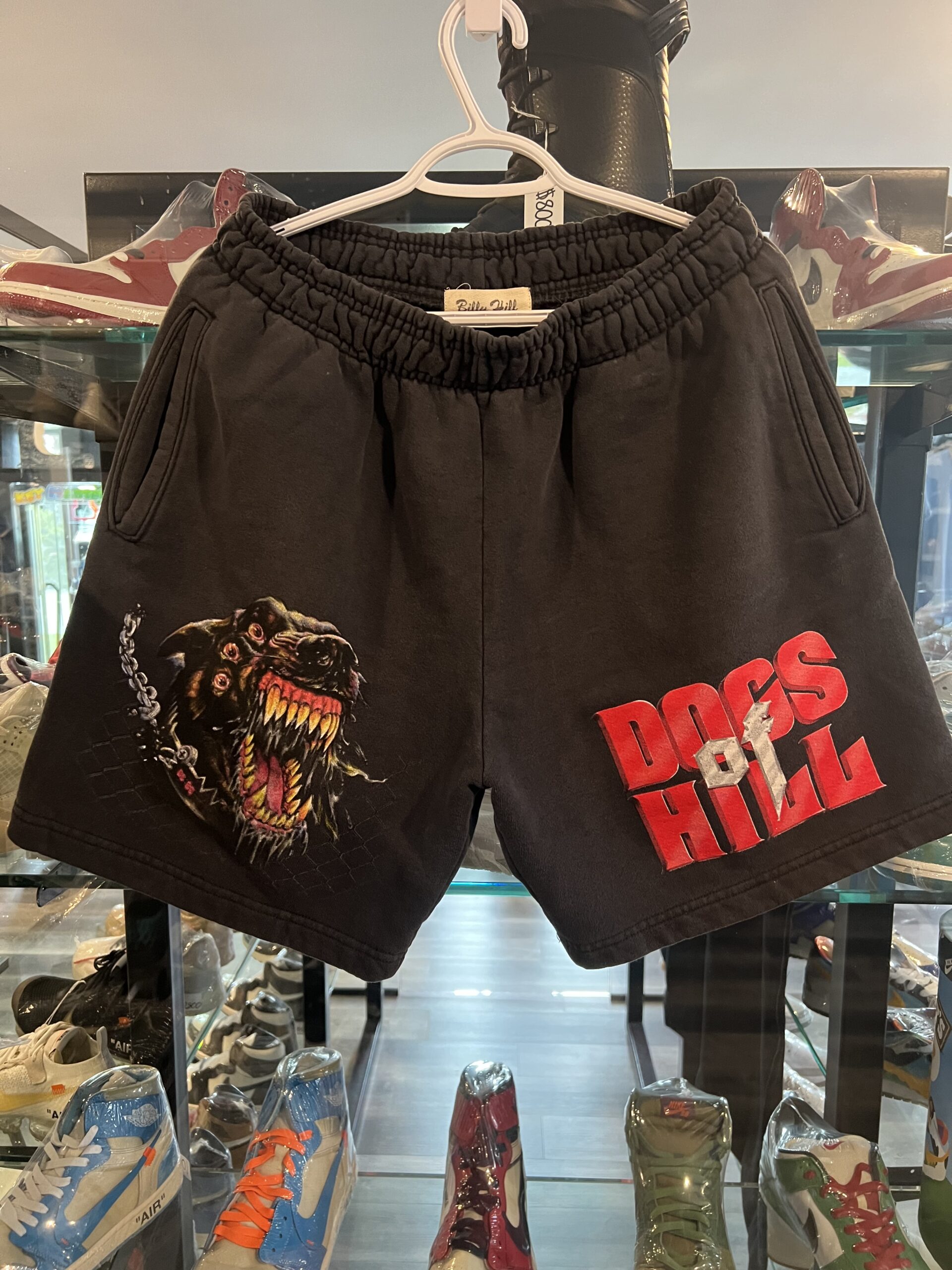 Preowned Billy Hill “Dogs of Hill” Shorts Black Size M