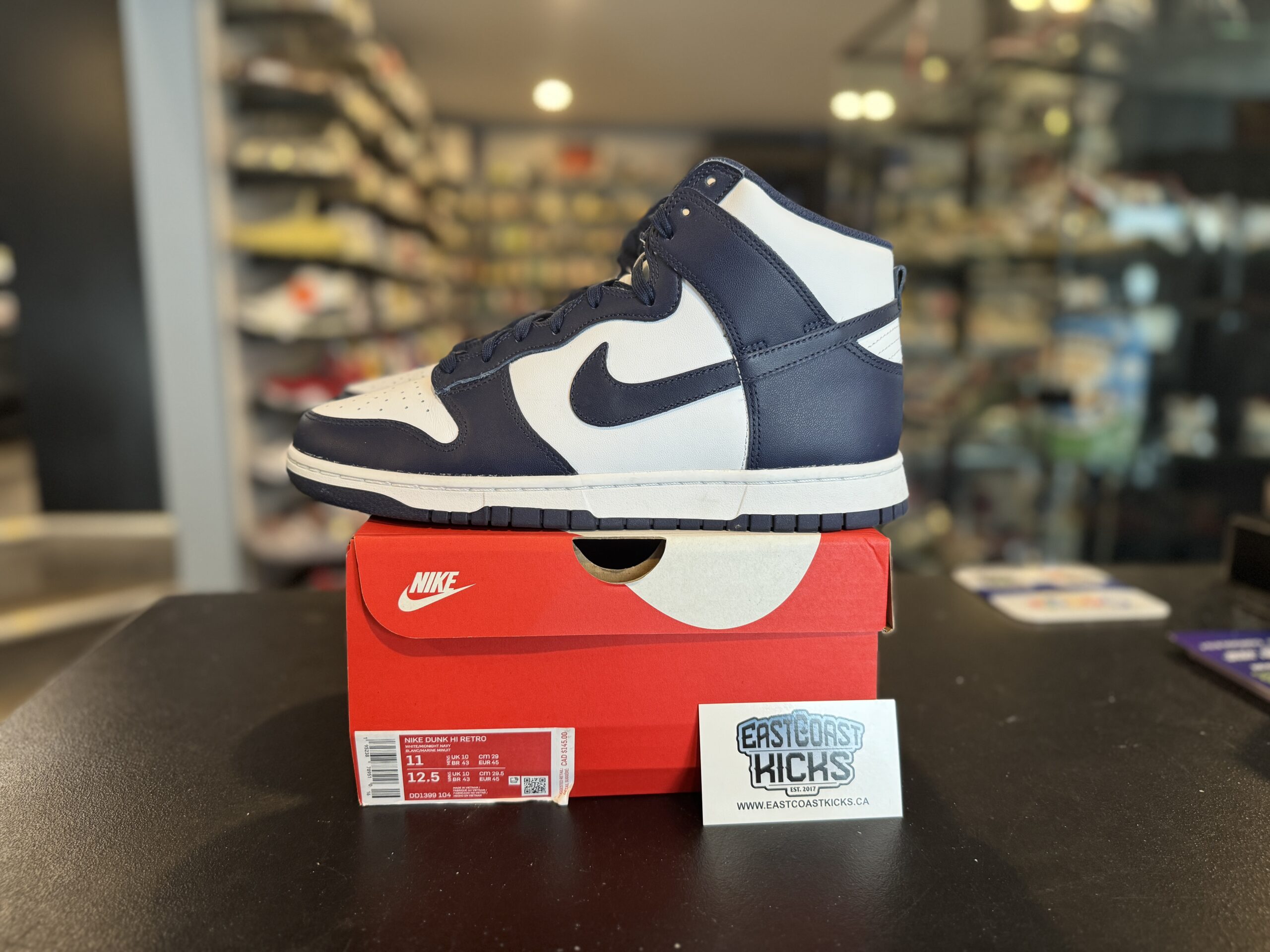 Preowned Nike Dunk High Championship Navy Size 11