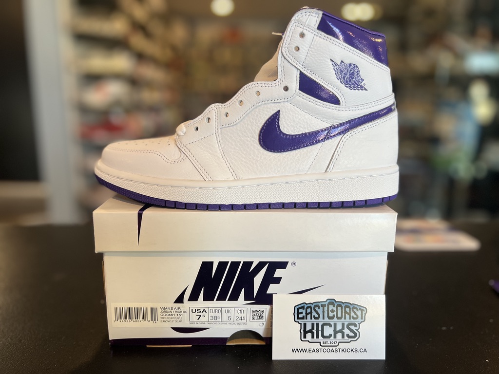 Jordan 1 Retro High Court Purple Size 7.5w/6Y