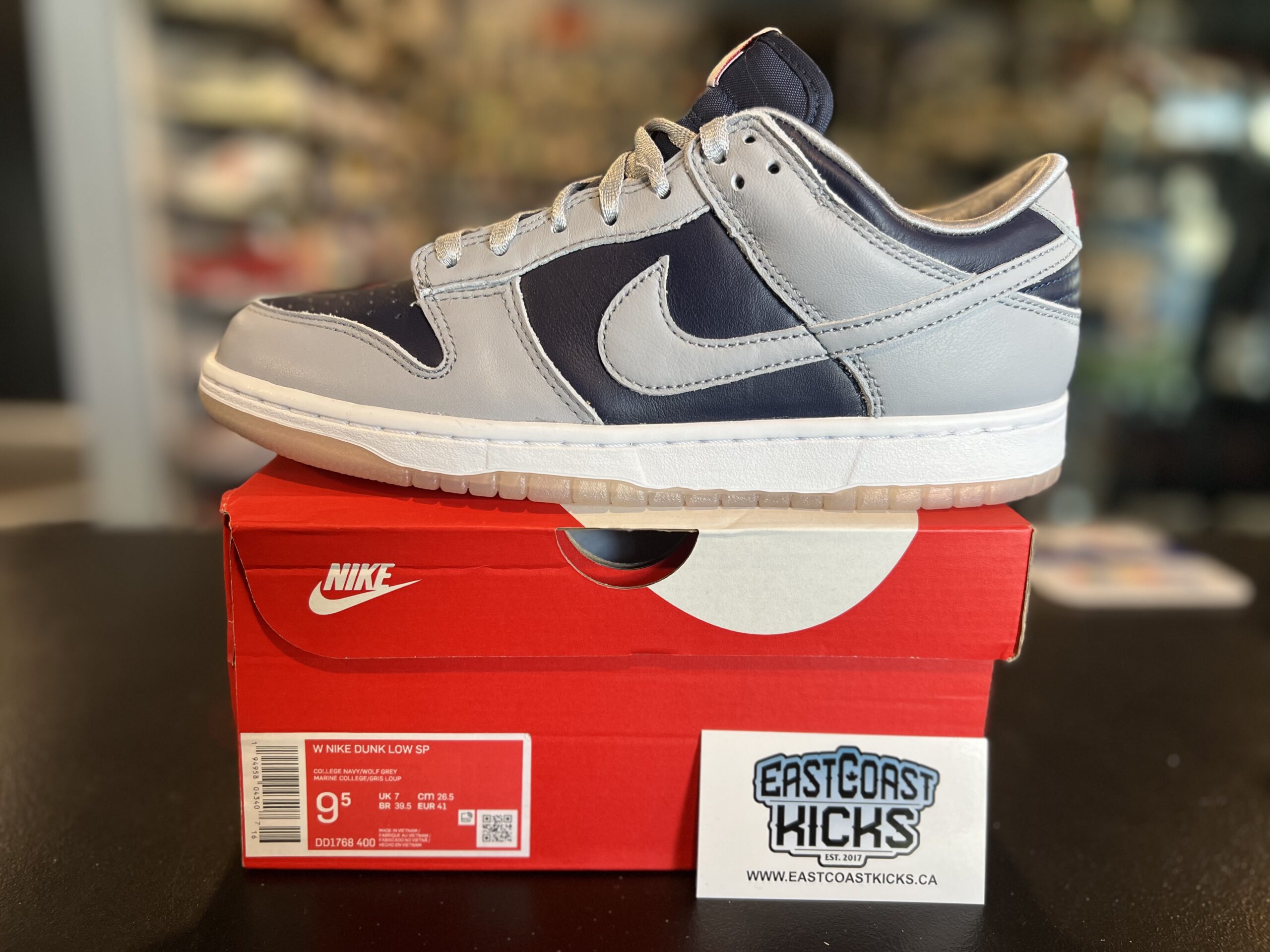 Nike Dunk Low College Navy Grey Size 9.5w/8M