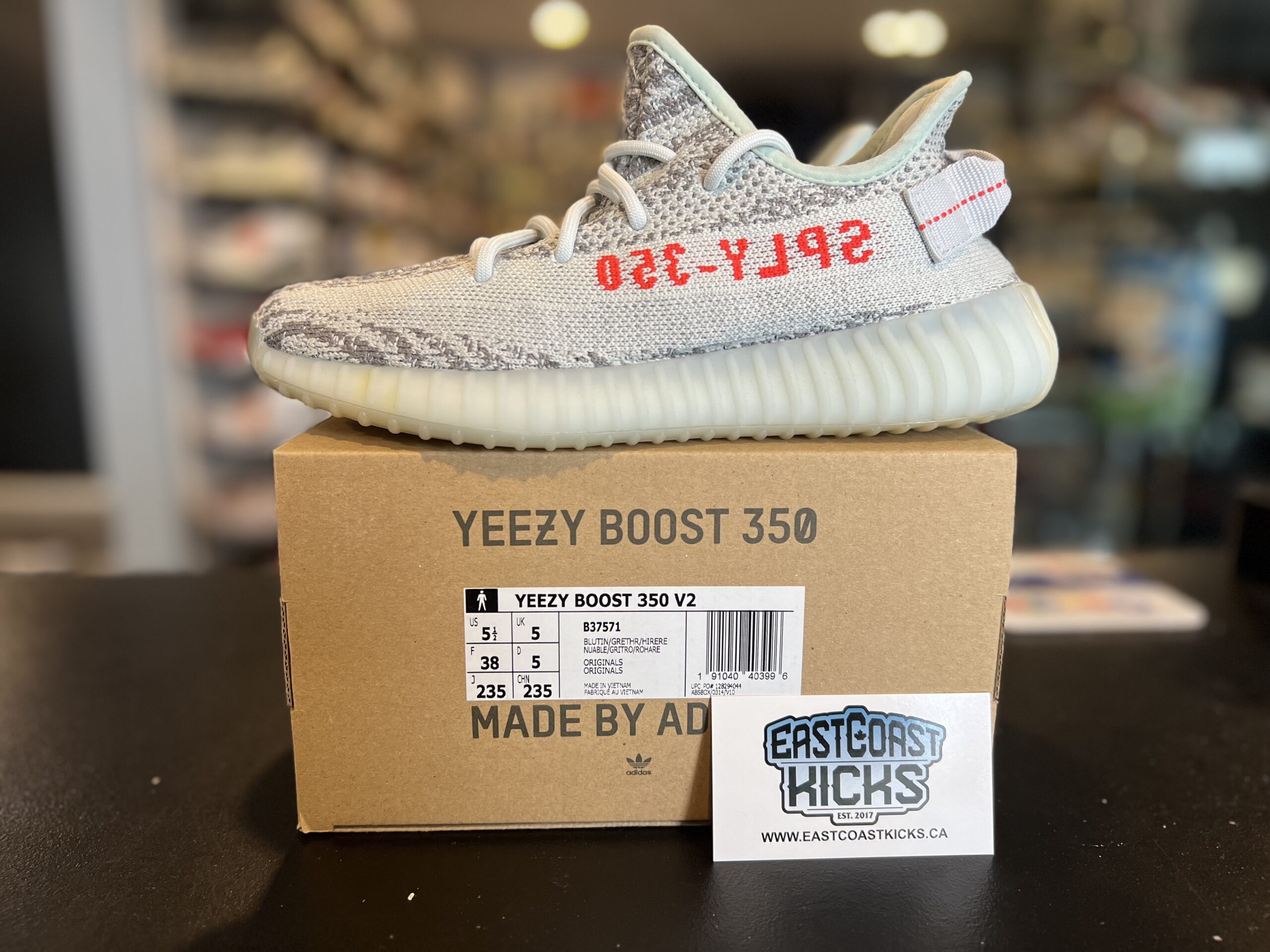 Adidas Yeezy Boost 350 V2 Blue Tint Size 5.5Y