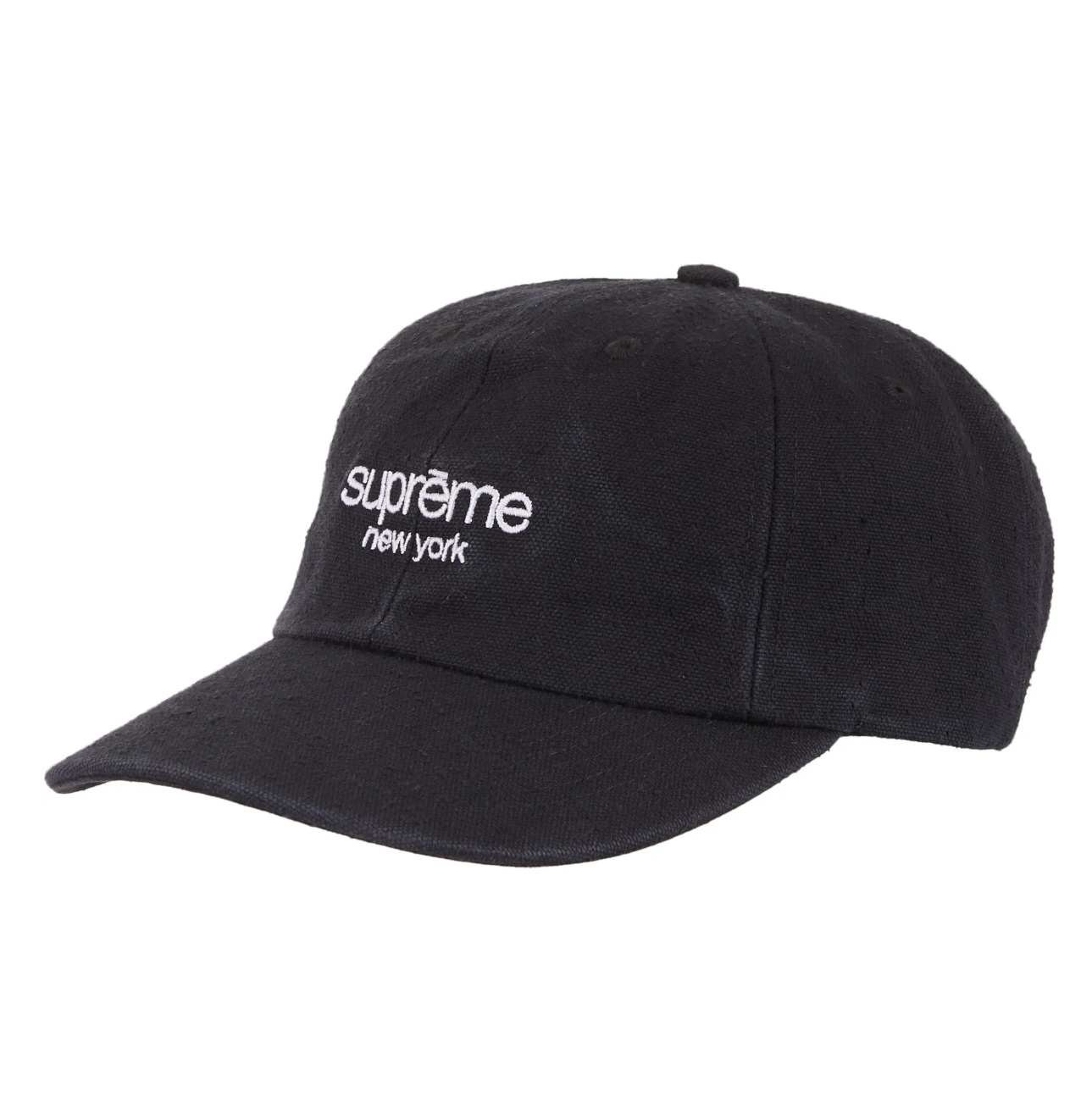 Supreme Classic Logo 6-Panel Black