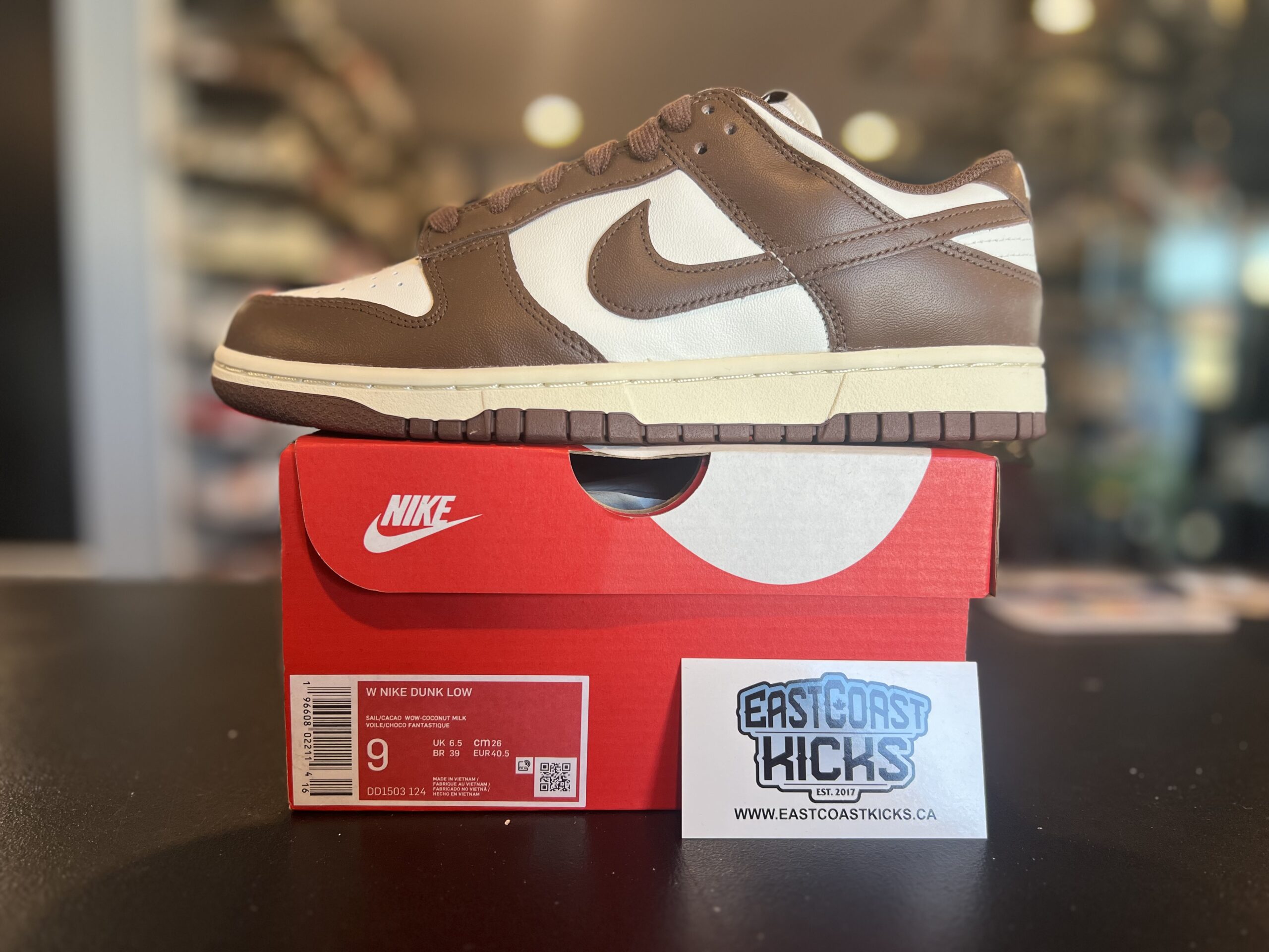 Nike Dunk Low Cacao Wow Size 9w/7.5M