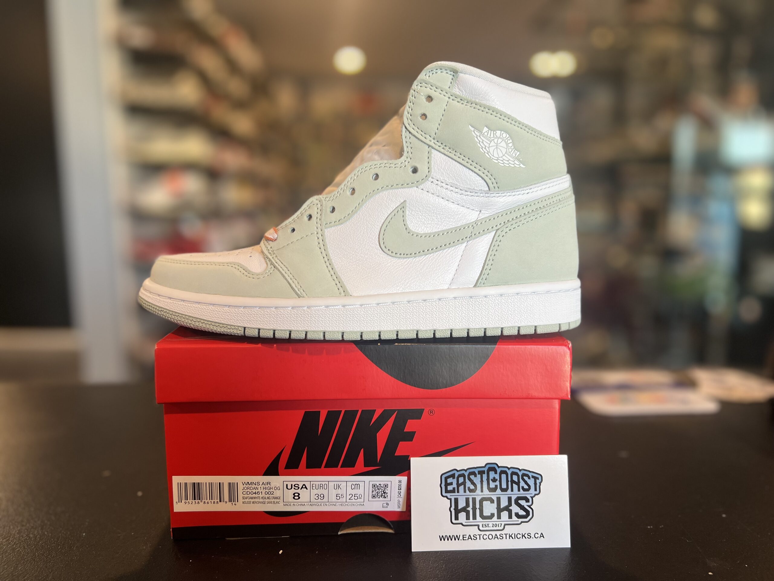 Jordan 1 Retro High OG Seafoam Size 8w/6.5Y