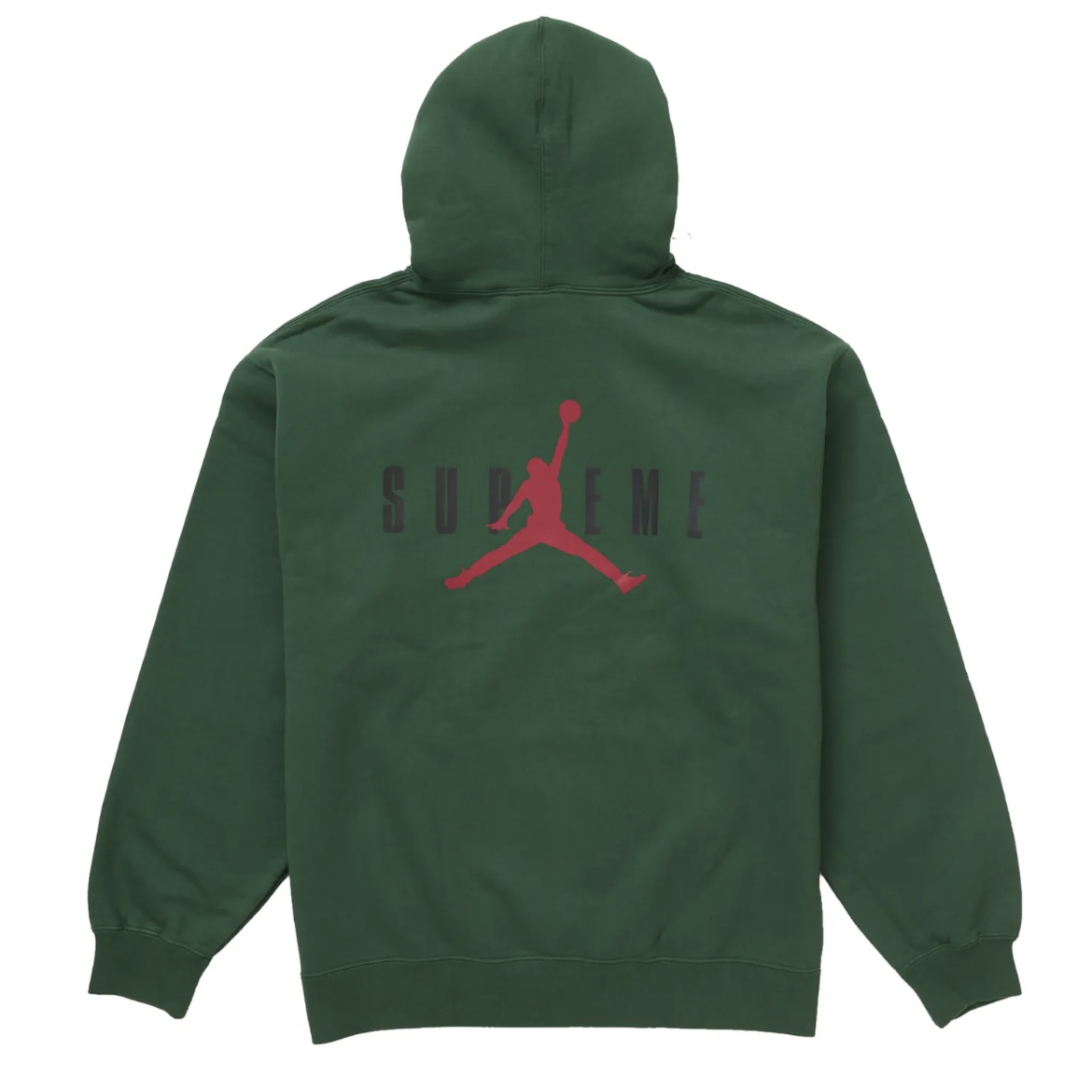 Supreme Jordan Hooded Sweatshirt FW24 Green Size M