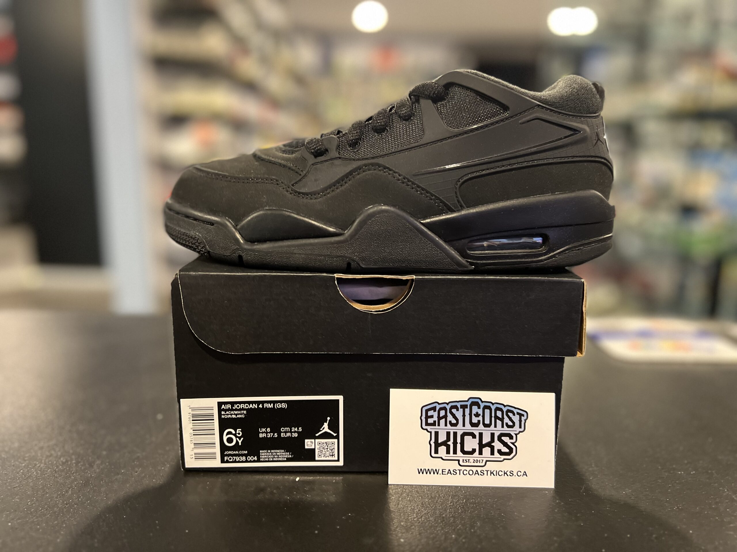 Jordan 4 RM Black Cat Size 6.5Y