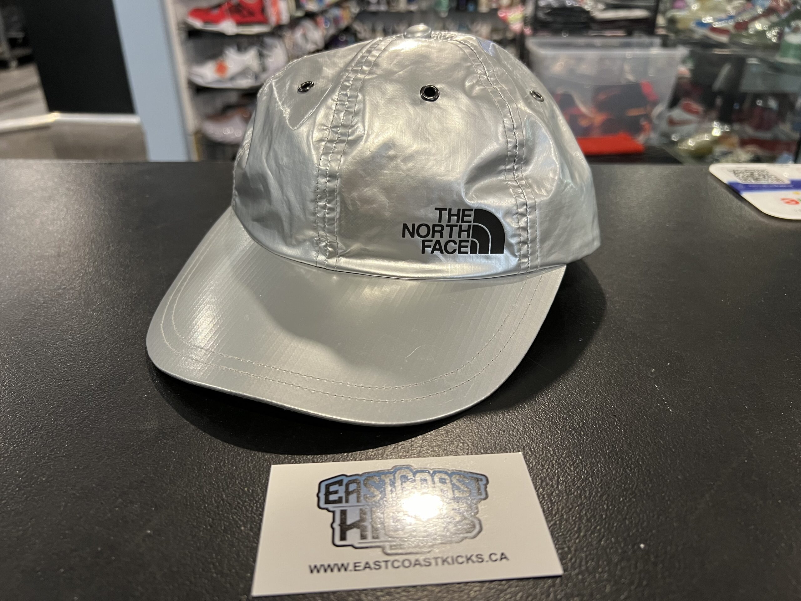 Preowned Supreme The North Face Metallic 6-Panel Silver