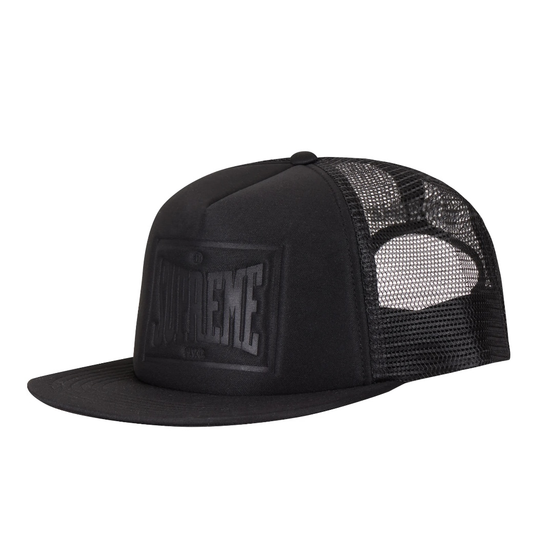 Supreme Stamped Mesh Back 5-Panel Black