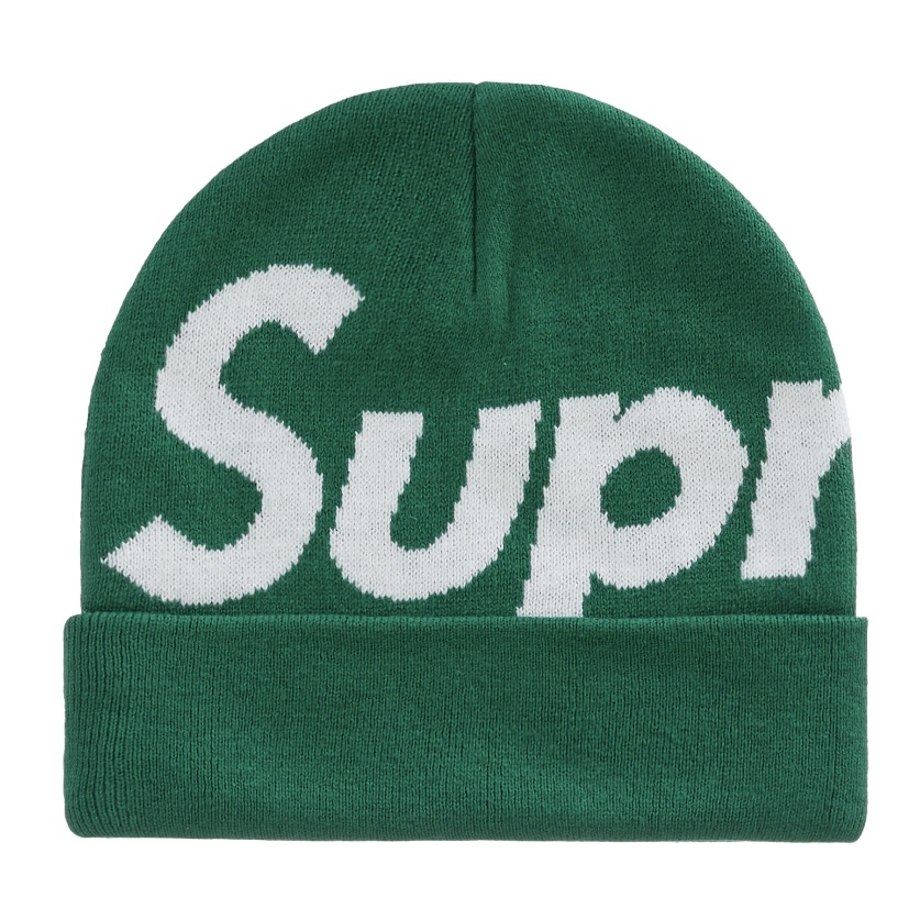 Supreme Big Logo Beanie FW22 Dark Green