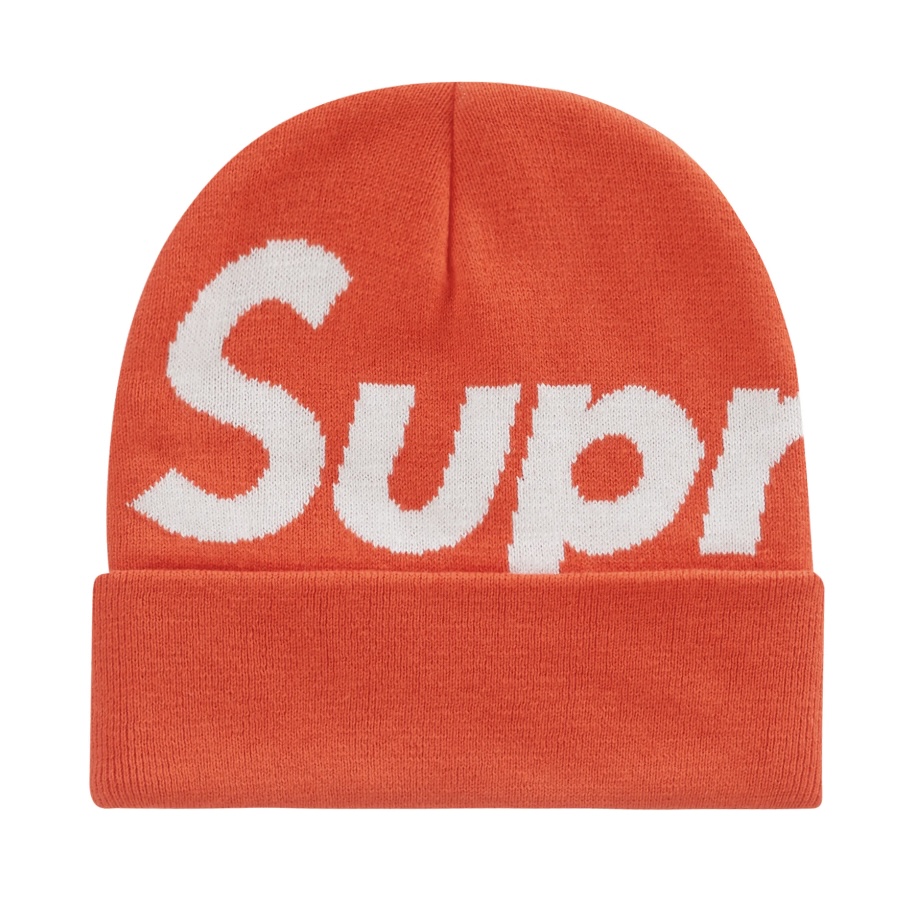 Supreme Big Logo Beanie FW22 Orange