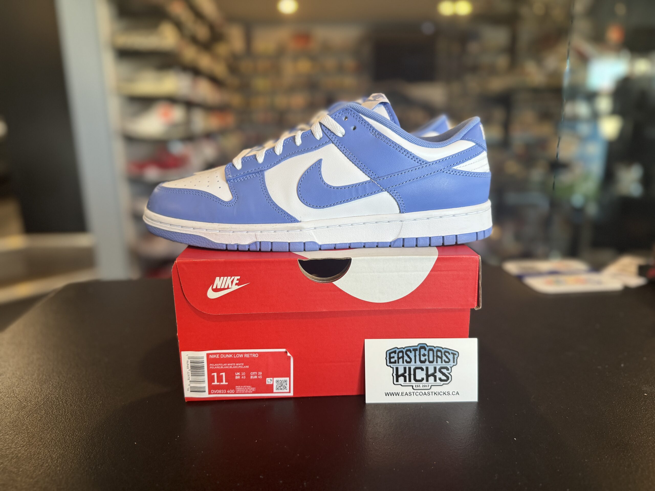 Preowned Nike Dunk Low Polar Blue Size 11