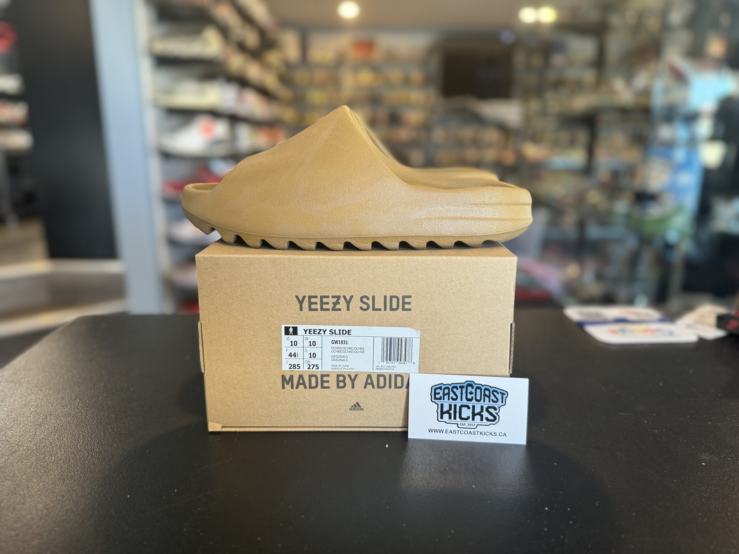 Preowned Adidas Yeezy Slide Ochre Size 10