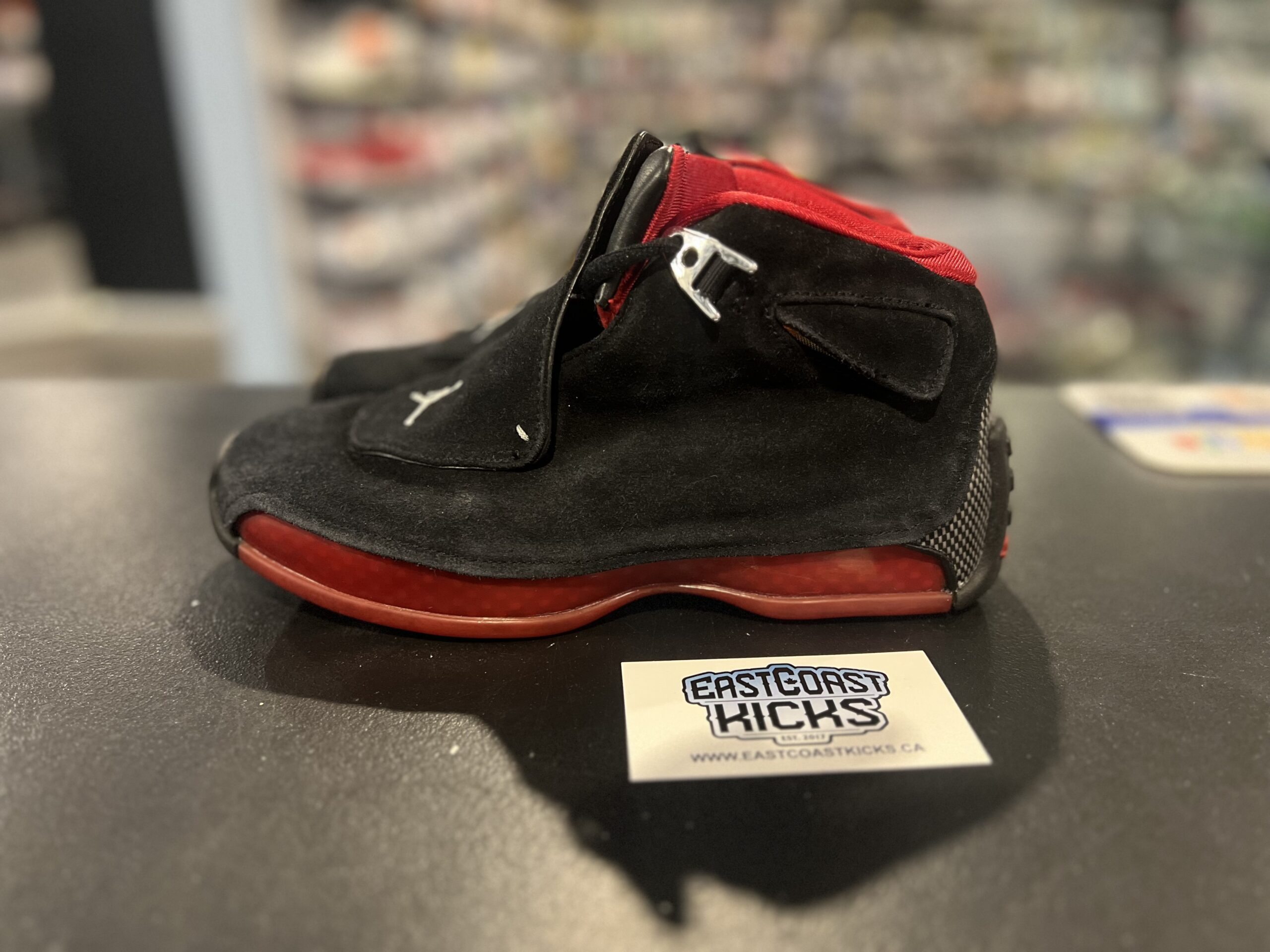 Preowned Jordan 18 Retro Bred Countdown Pack Size 6Y