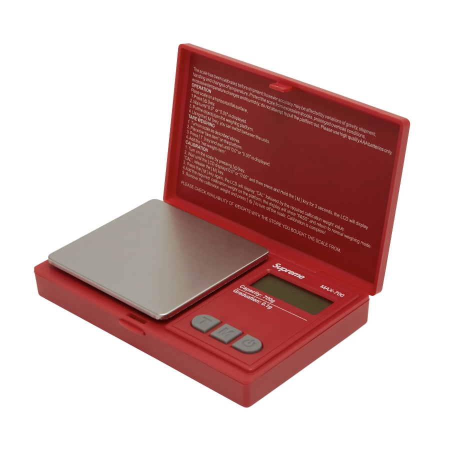 Supreme AWS MAX-700 Digital Scale Red