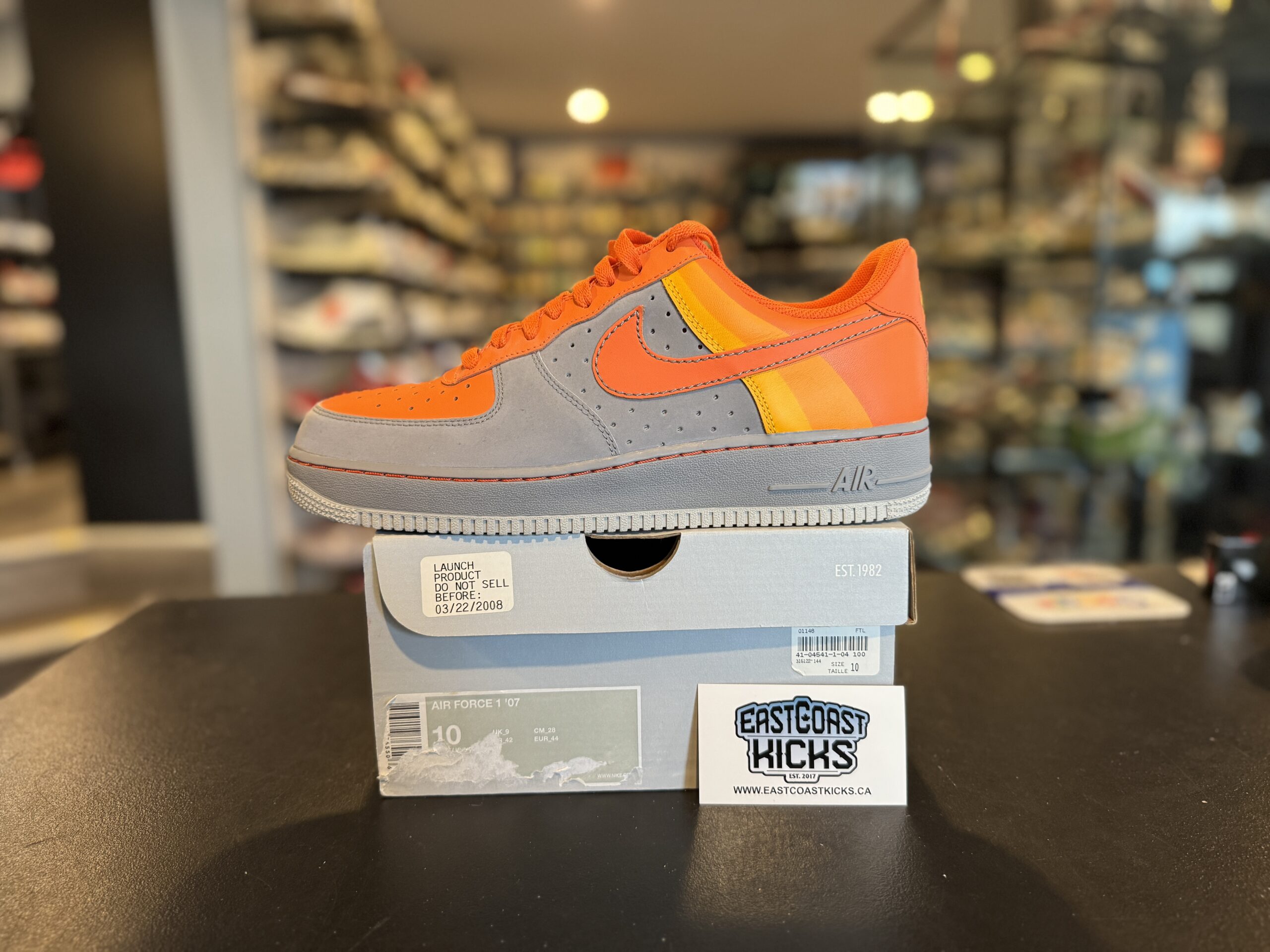 Nike Air Force 1 Low Barkley Pack Stealth Orange Size 10