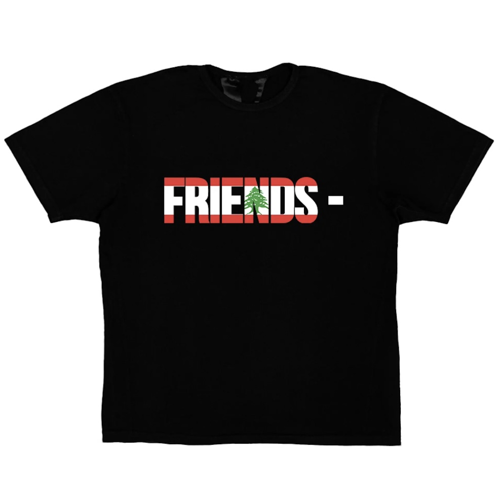 Vlone FRIENDS LBN Lebanon Tee Black Size L