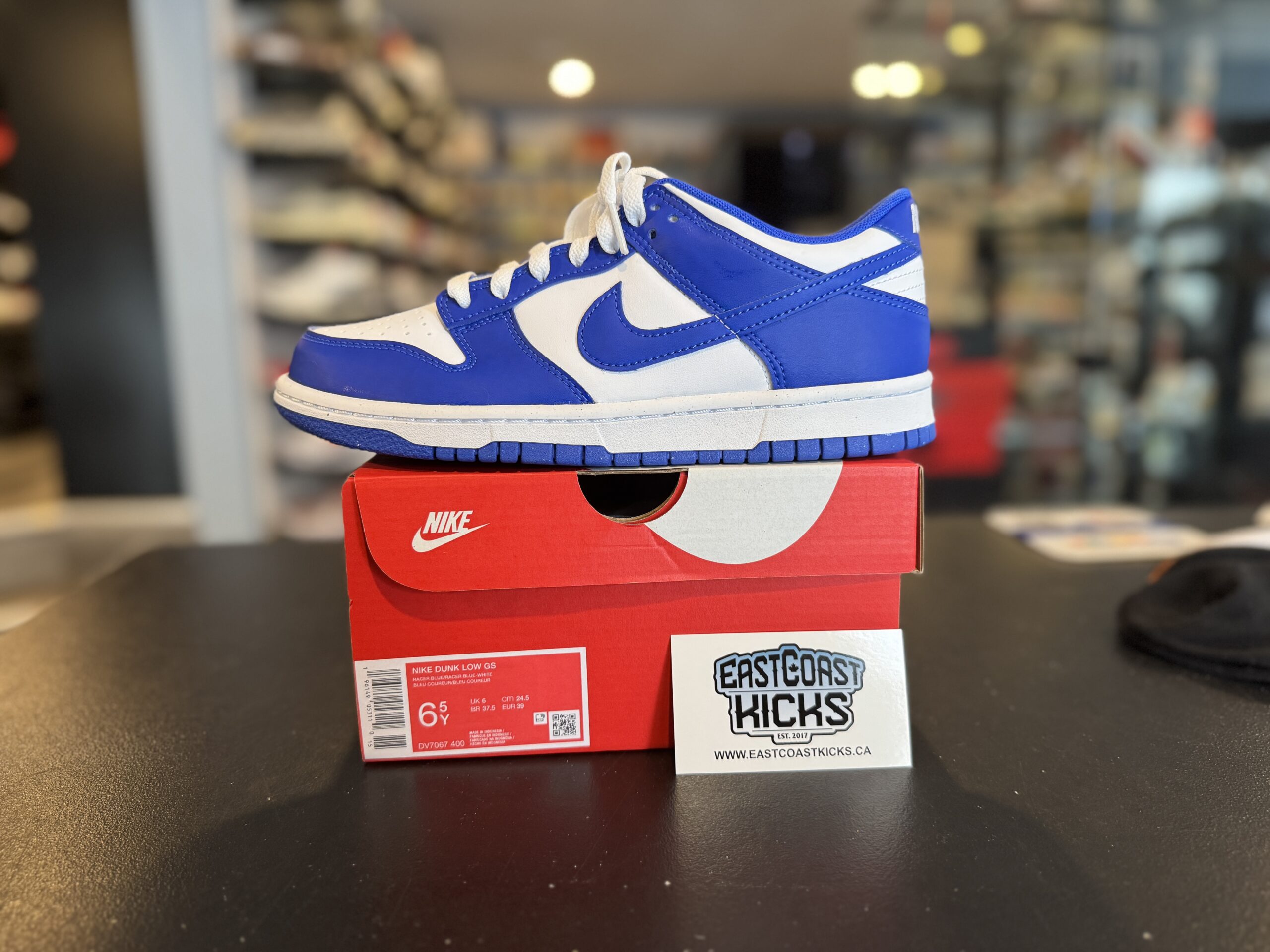 Nike Dunk Low Racer Blue Size 6.5Y