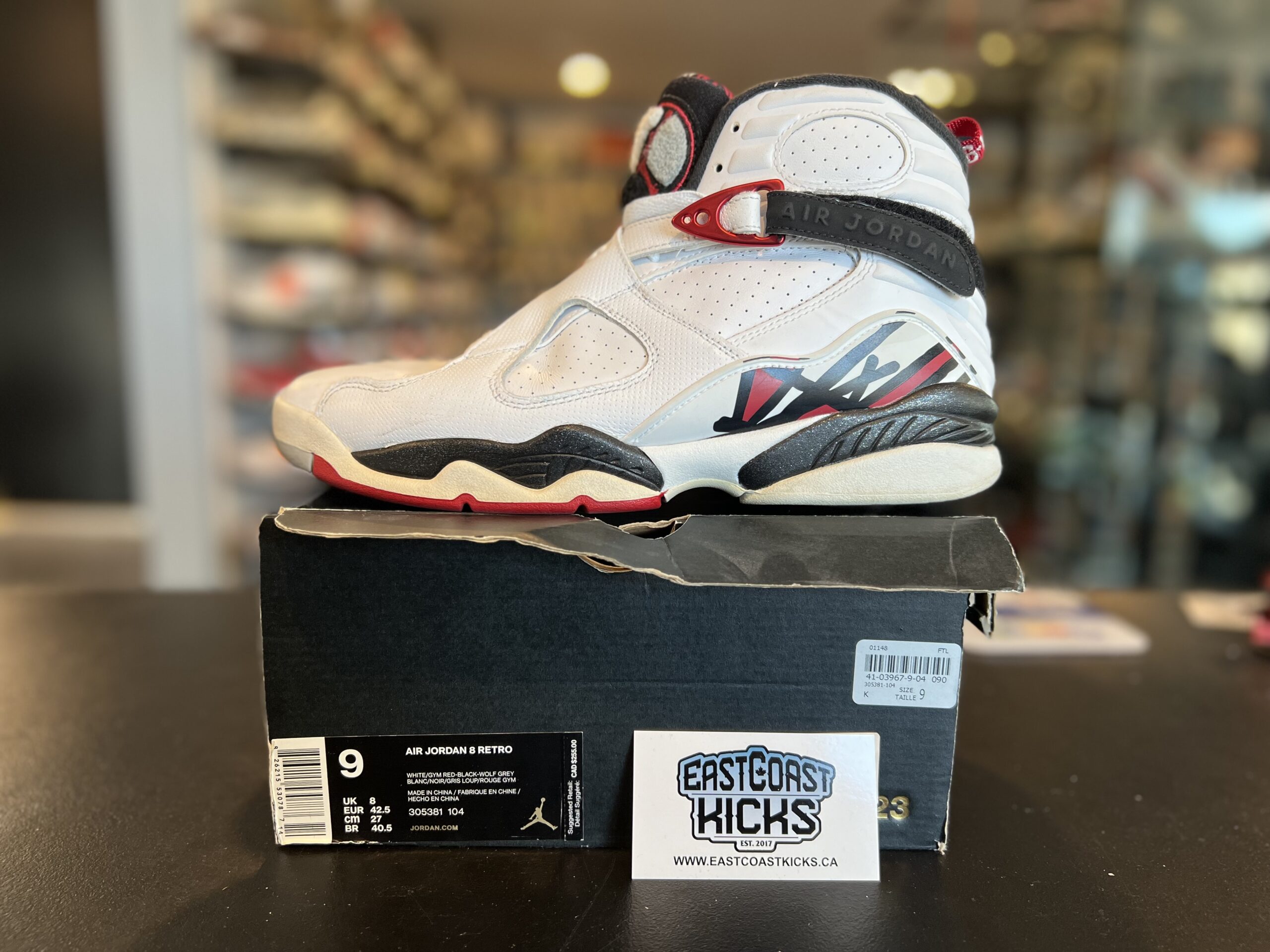 Preowned Jordan 8 Retro Alternate Size 9