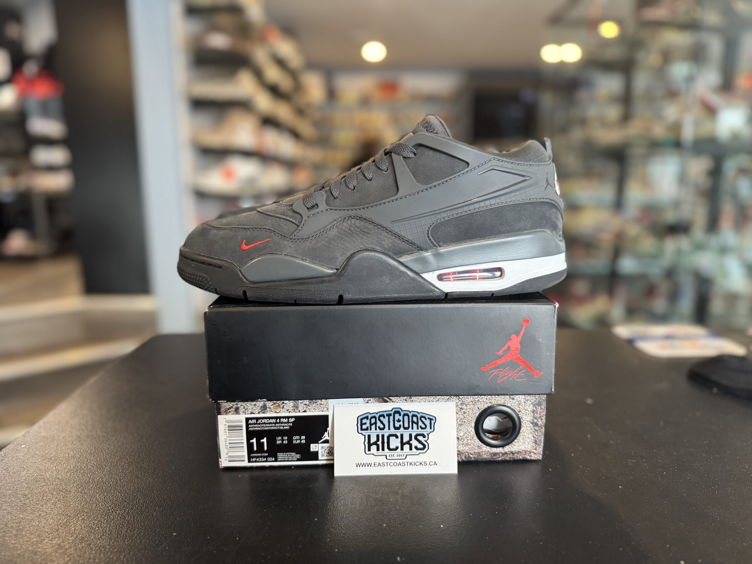 Preowned Jordan 4 RM SP Nigel Sylvester Driveway Grey Size 11