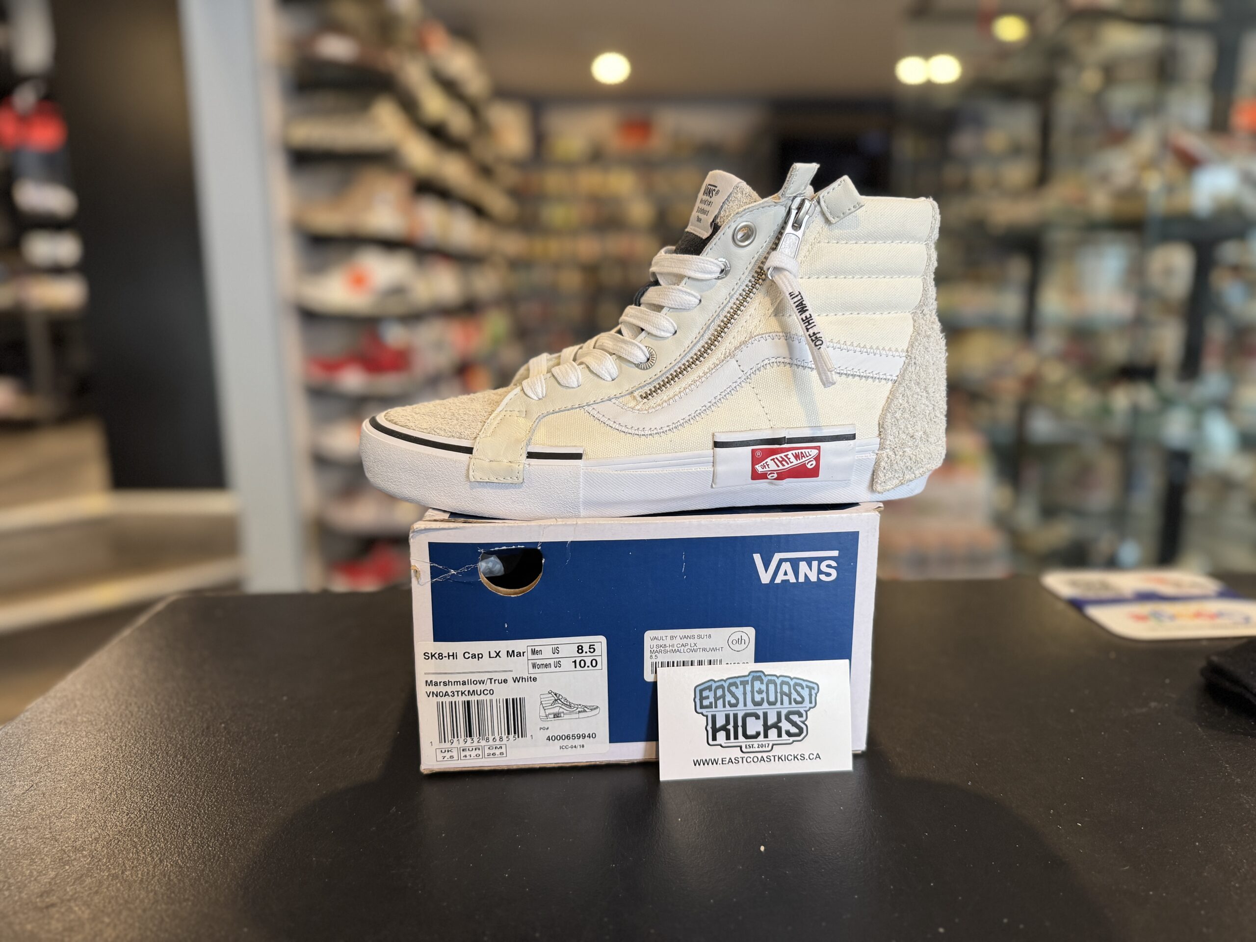 Vans Sk8-Hi Deconstructed Marshmallow Size 8.5