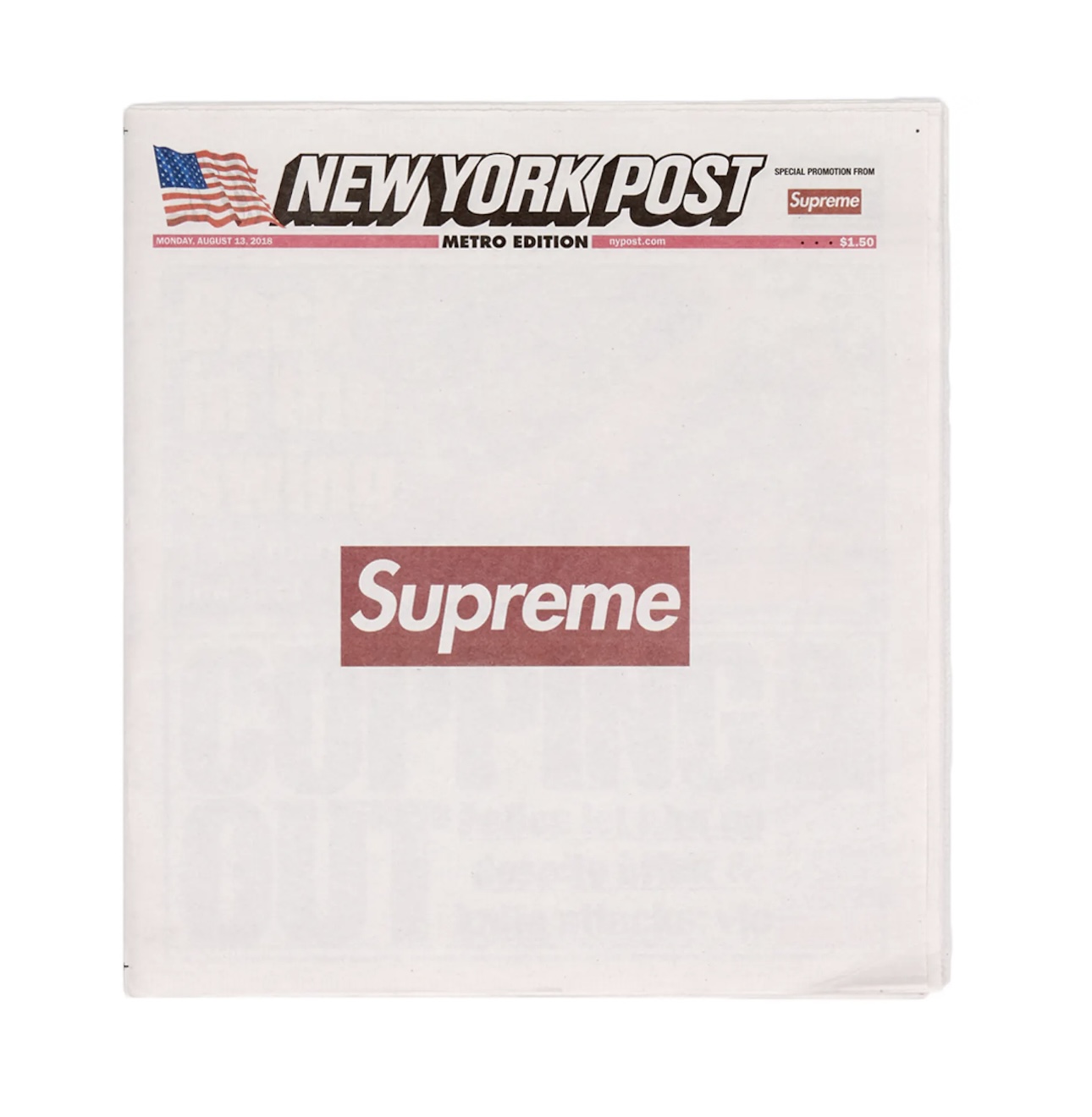 Supreme New York Post Newspaper