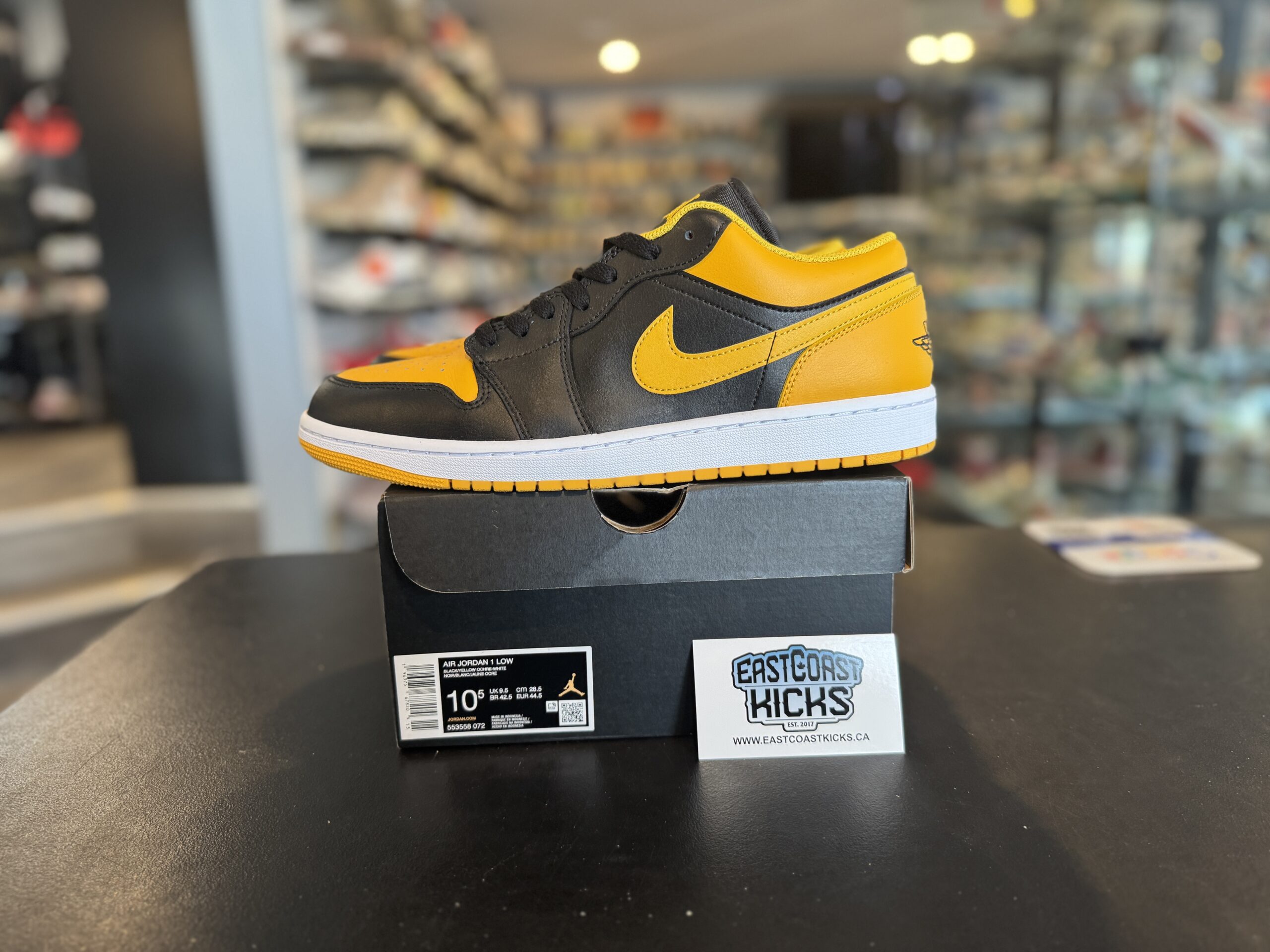 Preowned Jordan 1 Low Yellow Ochre Size 10.5