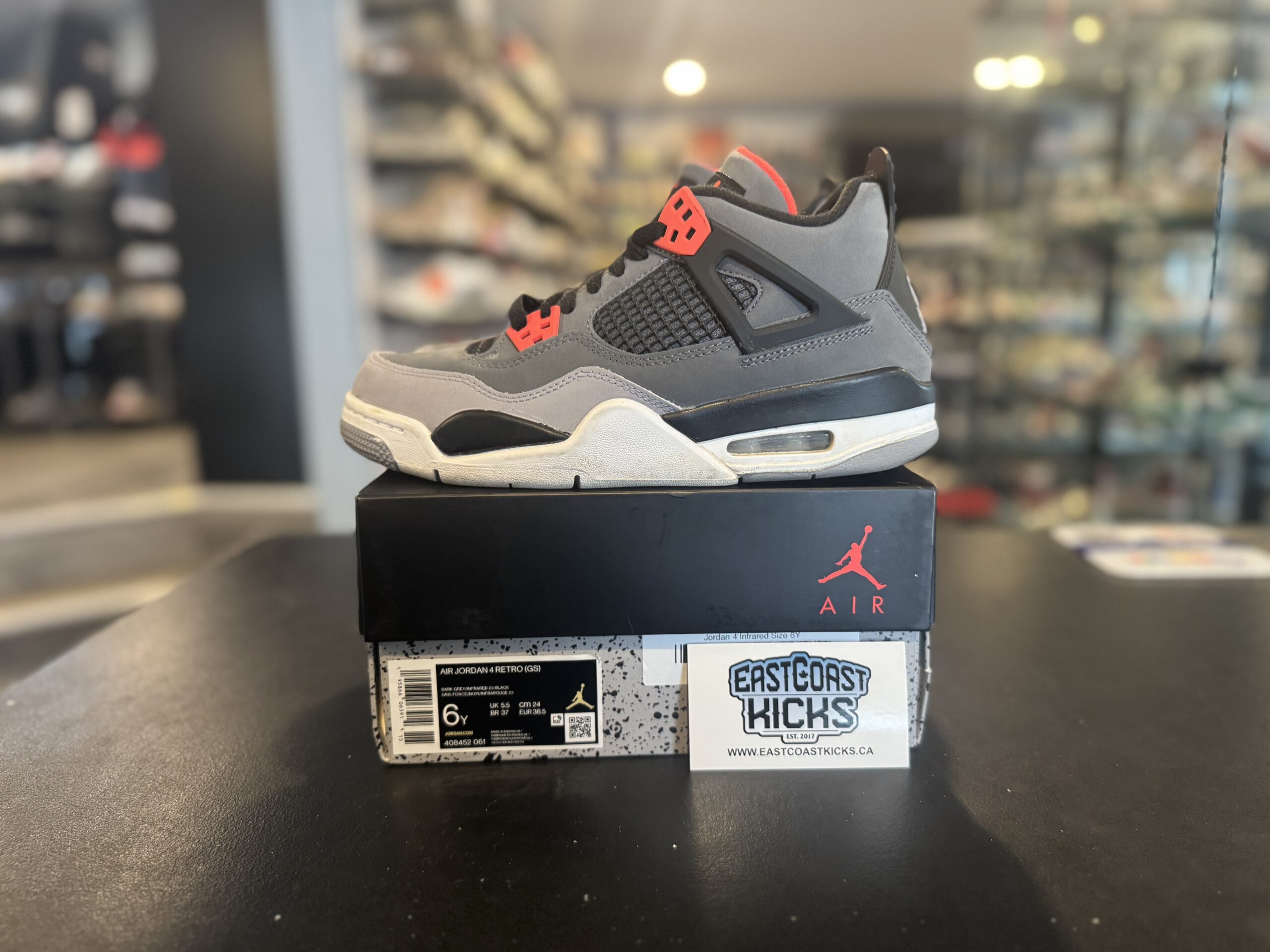 Preowned Jordan 4 Infrared Size 6Y