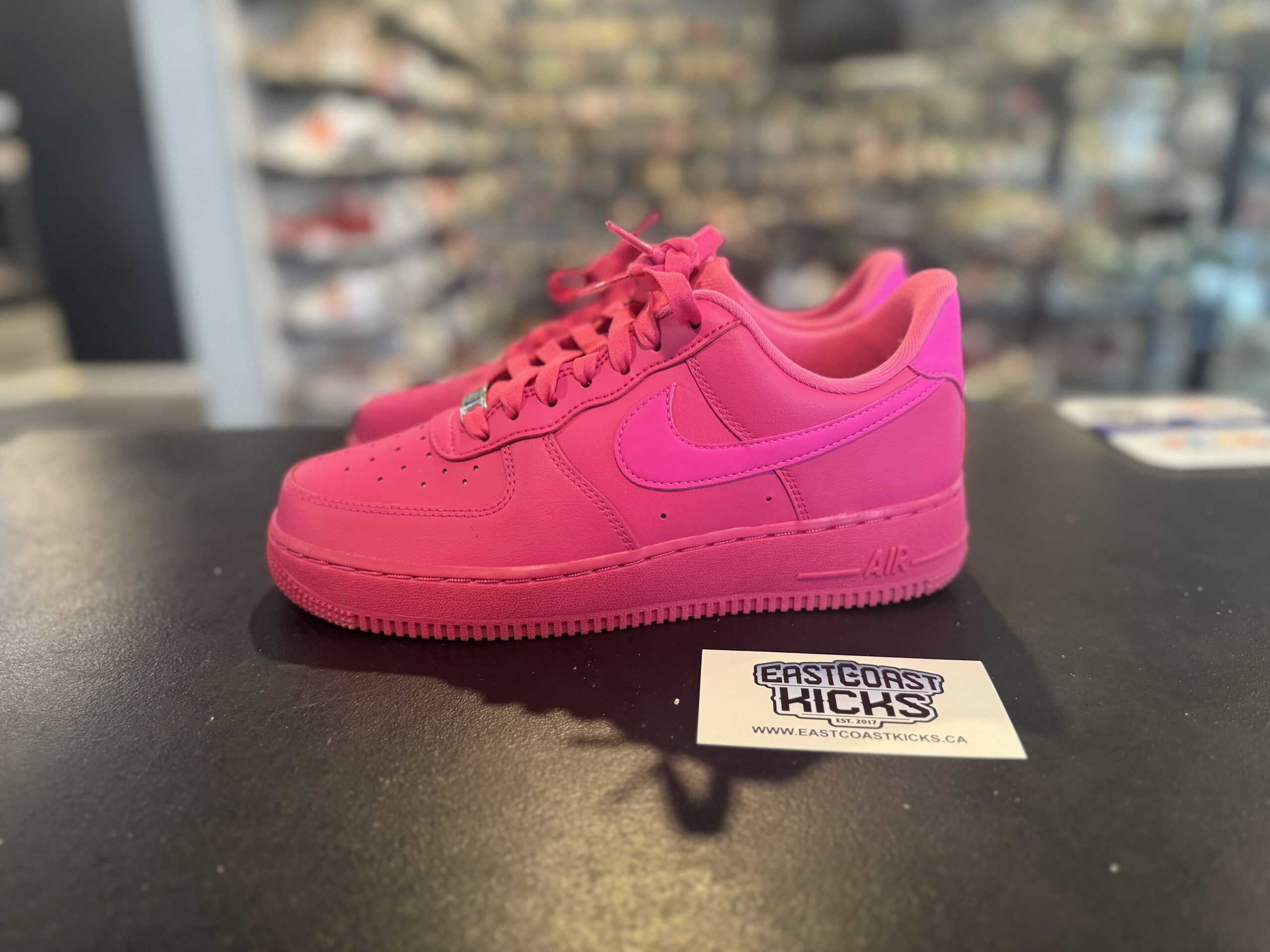 Preowned Nike Air Force 1 Low 07 Fireberry Size 7.5W / 6Y