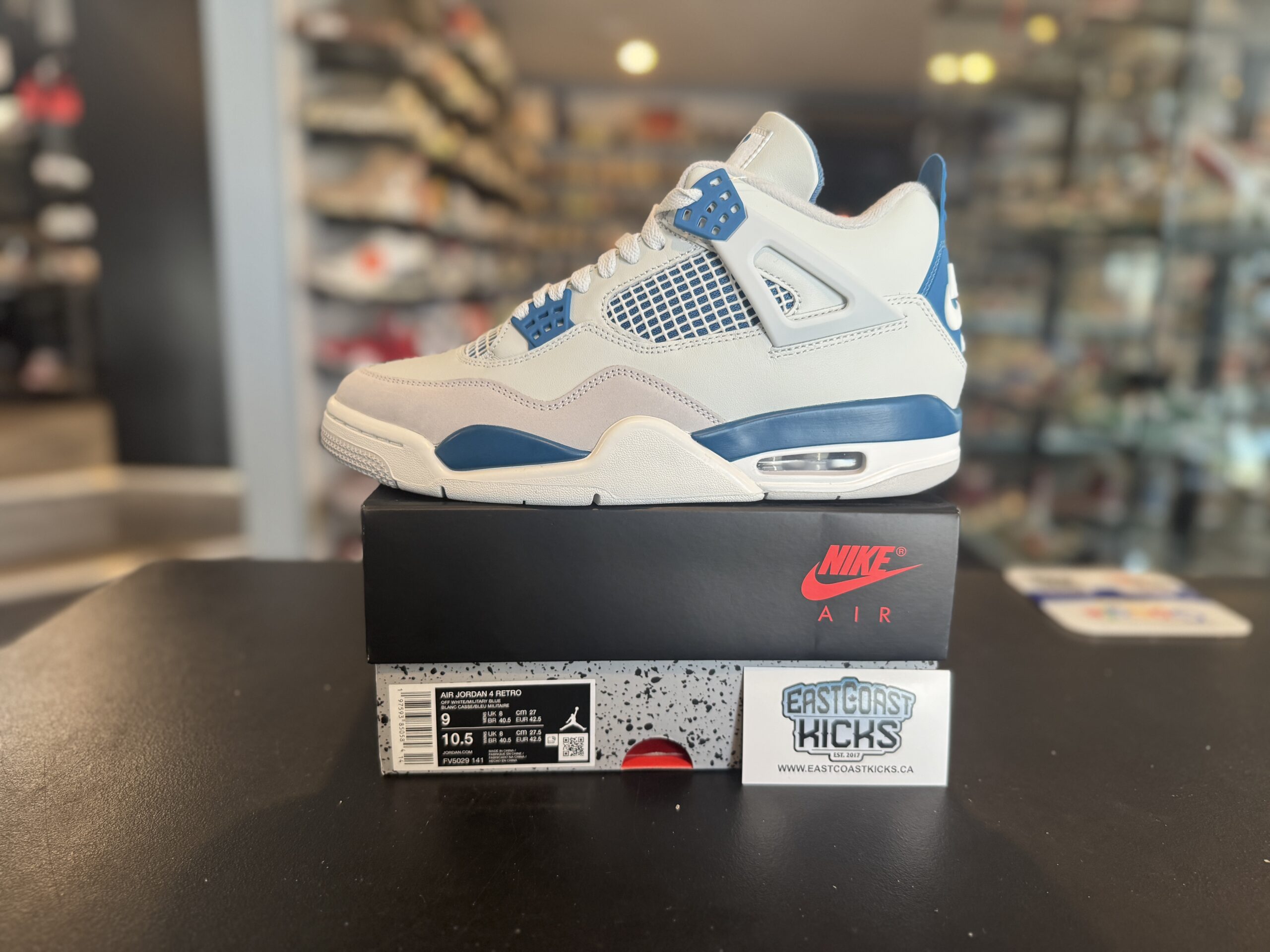 Jordan 4 Retro Military Blue Size 9