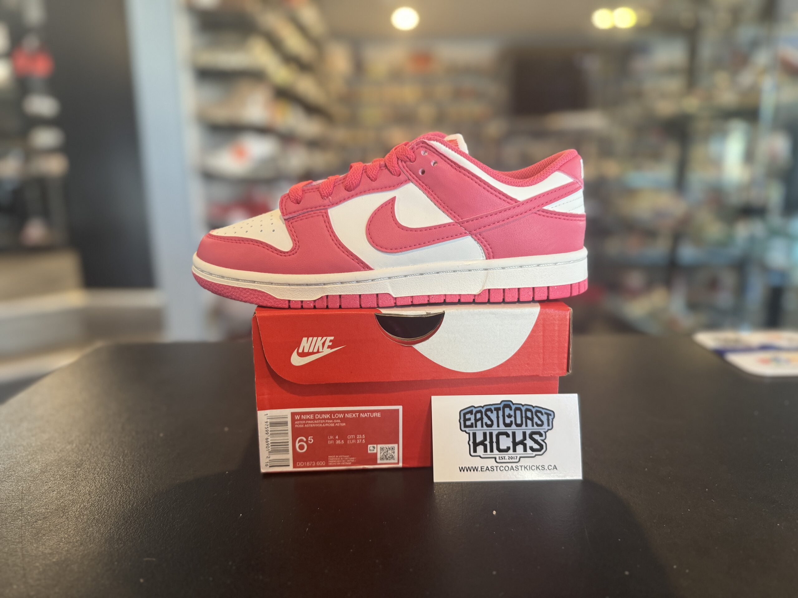 Nike Dunk Low Next Nature Aster Pink Size 6.5w/5Y