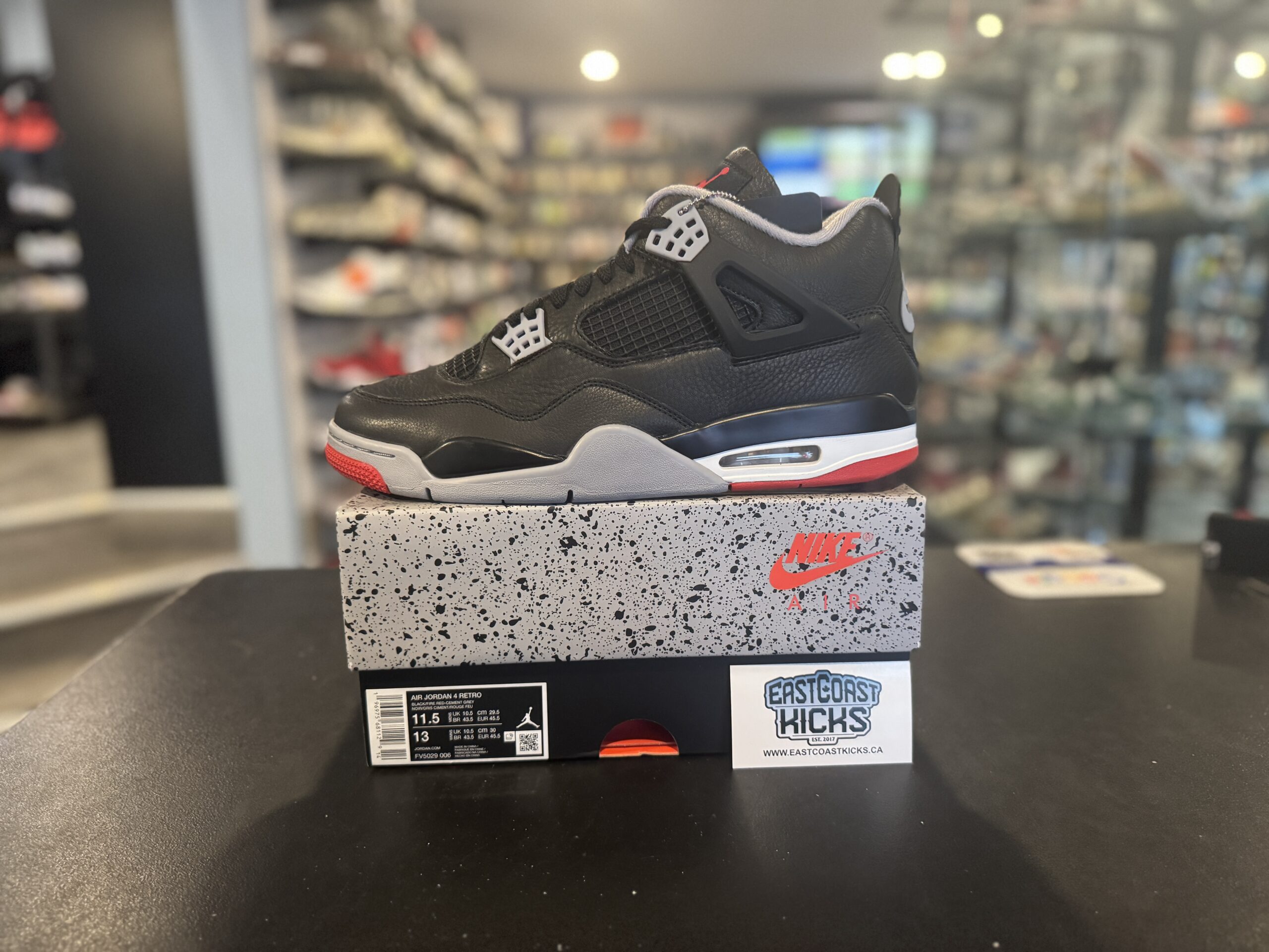 Jordan 4 Retro Bred Reimagined Size 11.5