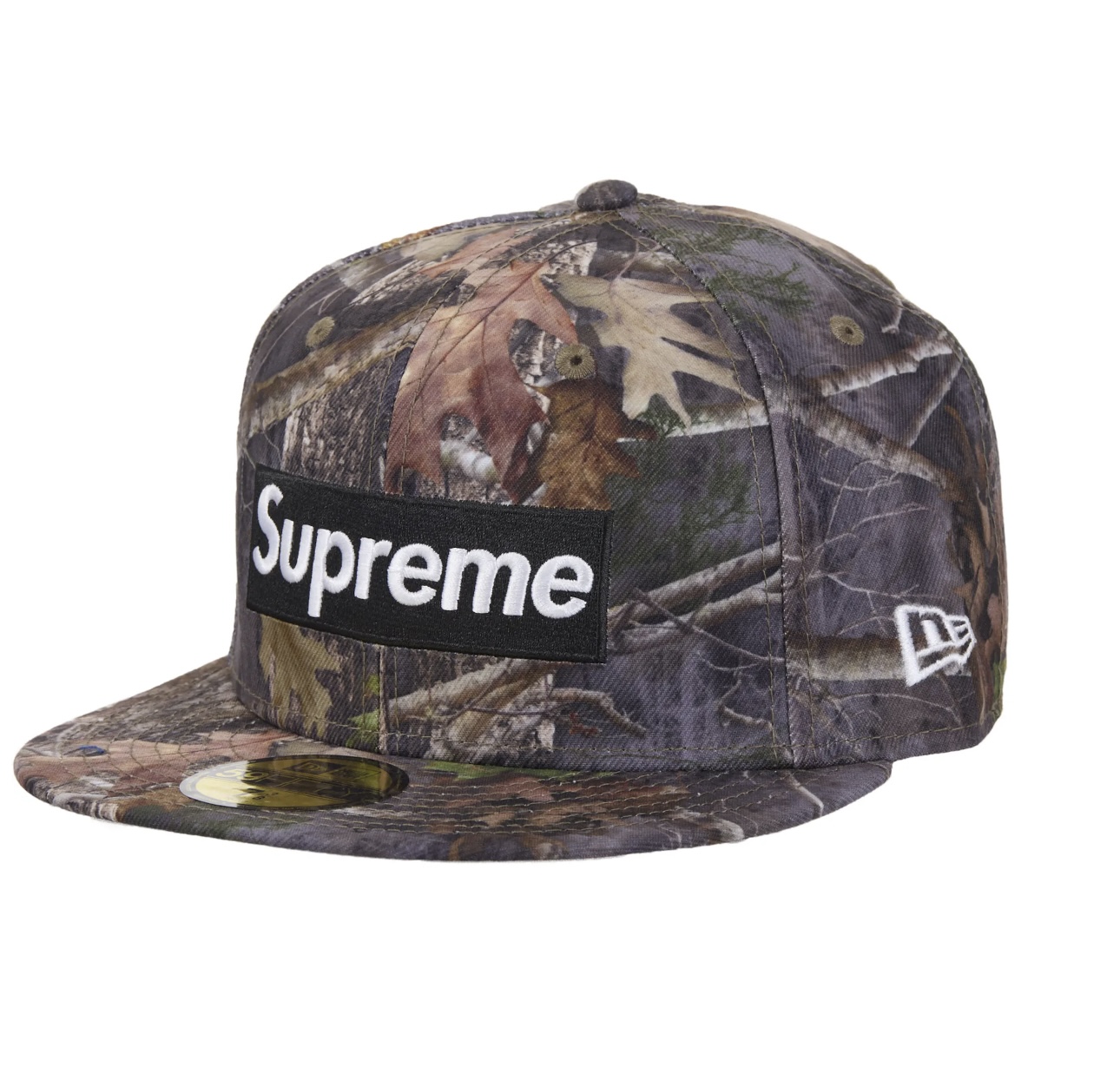 Supreme Championship Box Logo New Era 59Fifty Hat TrueTimber Kanati Camo Size 7 1/4