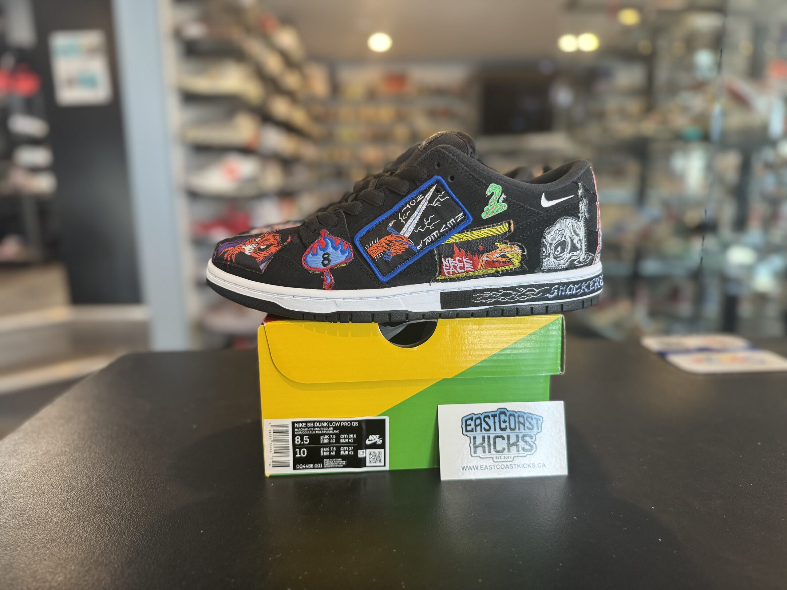 Preowned Nike SB Dunk Low Pro QS Neckface Size 8.5