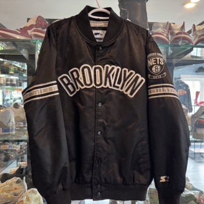 Preowned Starter Jacket Brooklyn Nets Size L