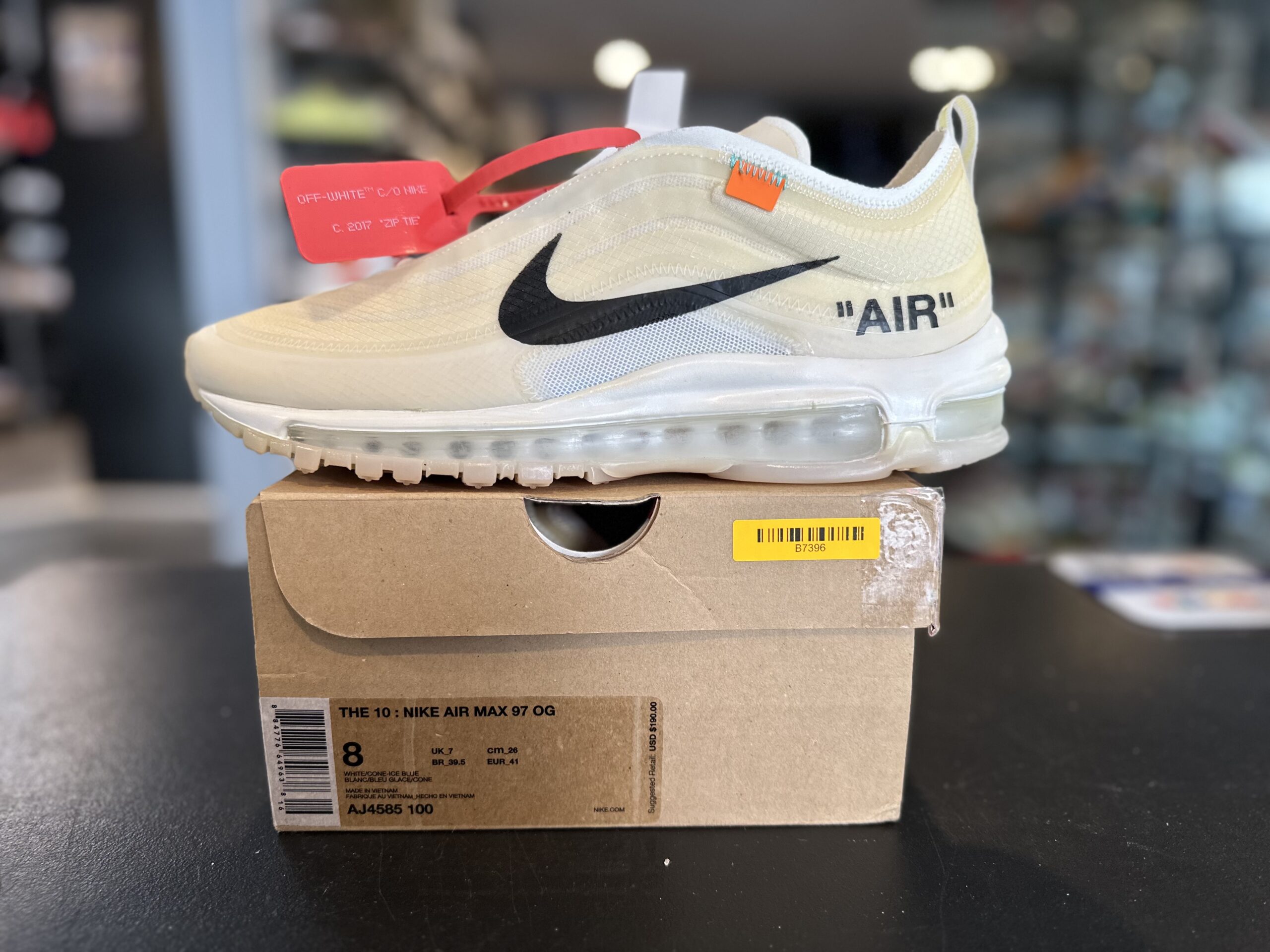 Nike Air Max 97 Off-White (Oxidized) Size 8