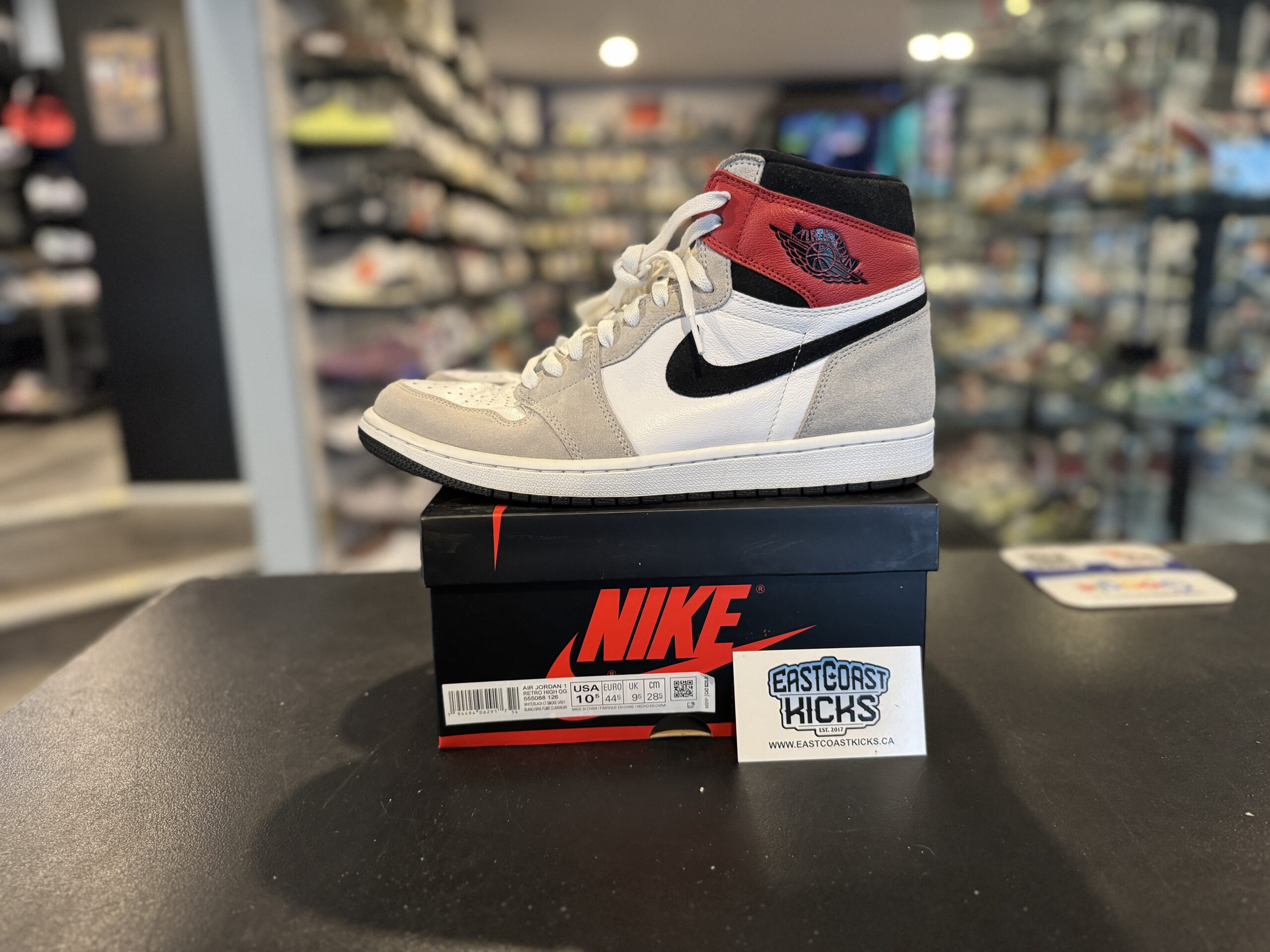 Preowned Jordan 1 High Smoke Grey Size 10.5