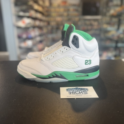 Preowned Jordan 5 Retro Lucky Green Size 8w/6.5Y