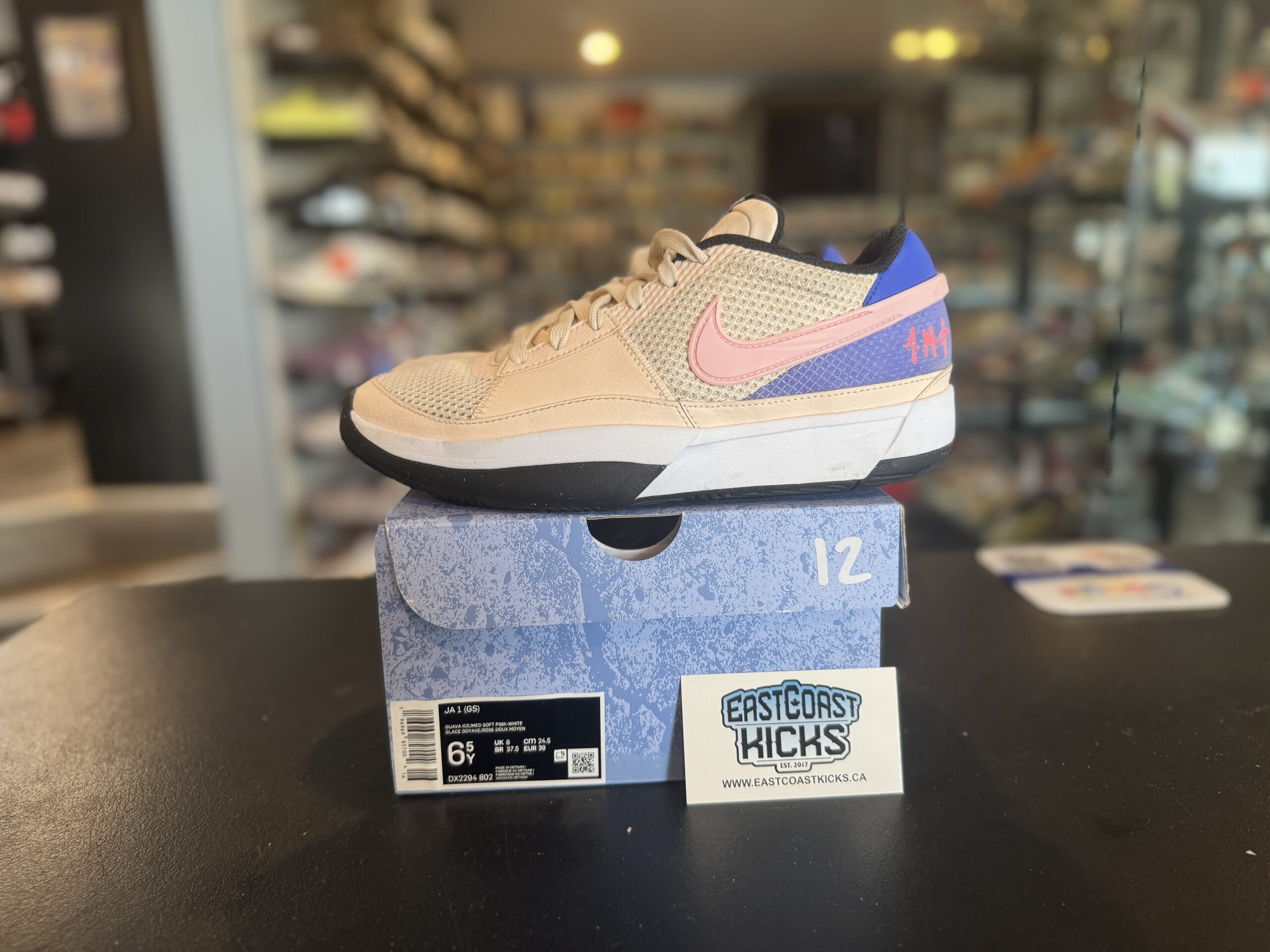 Preowned Nike Ja 1 Guava Ice Size 6.5Y