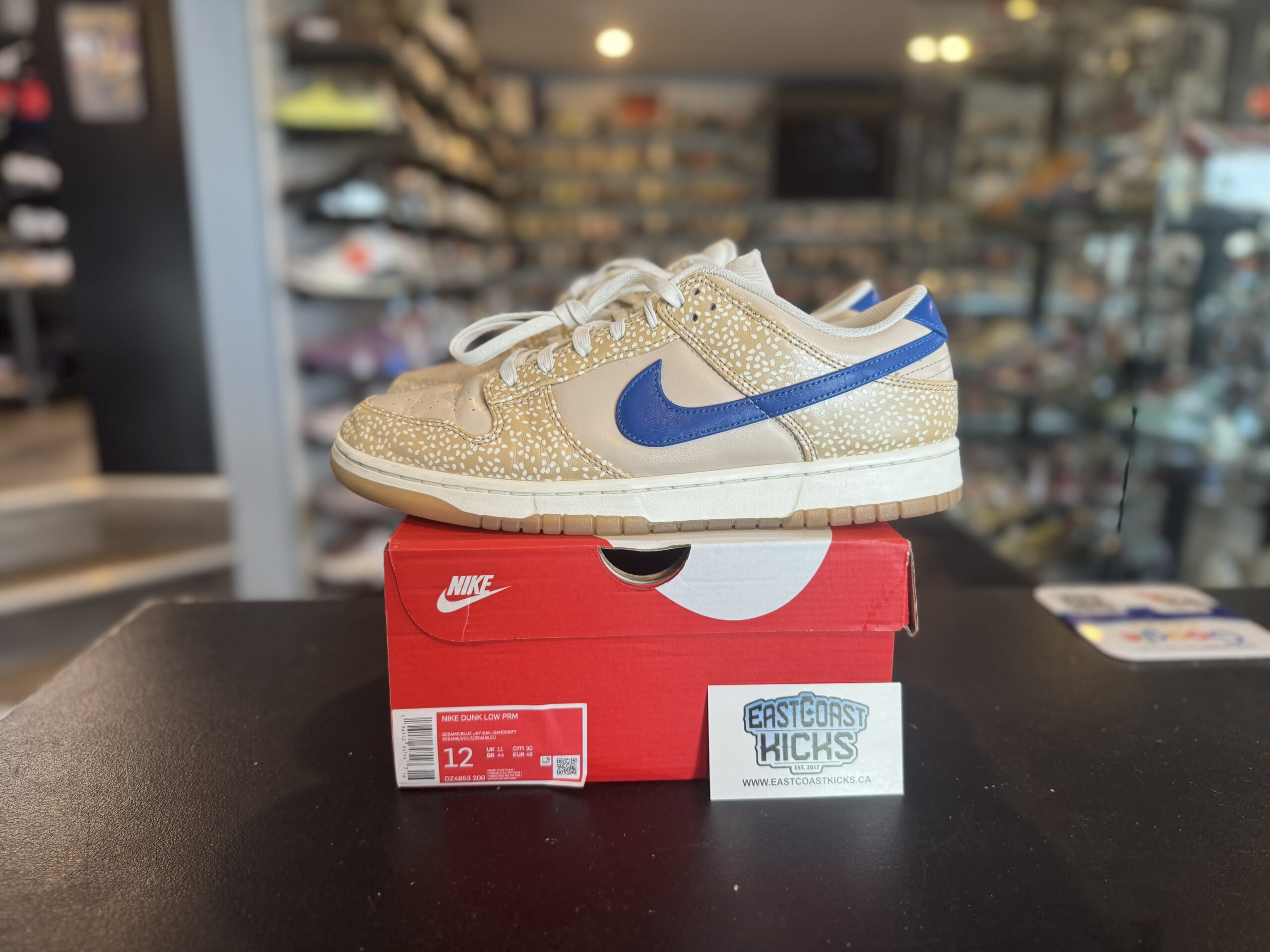 Preowned Nike Dunk Low Montreal Bagel Sesame Size 12