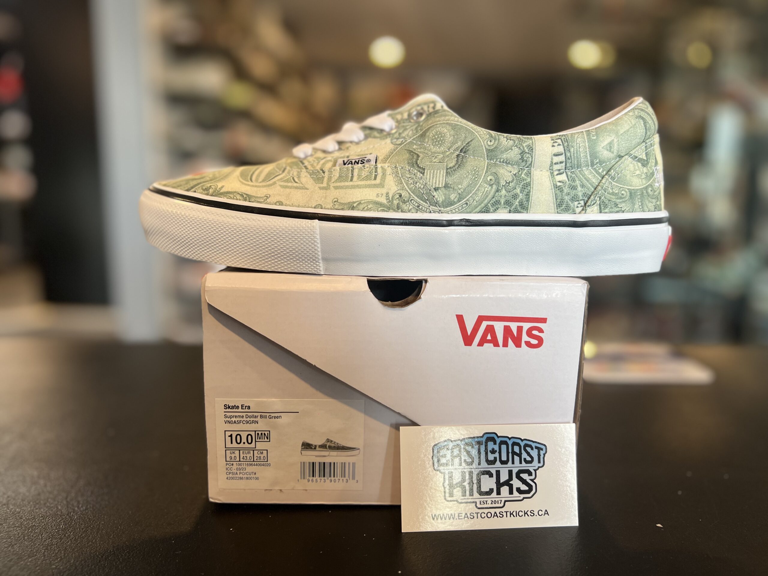 Vans Skate Era Supreme Dollar Size 10