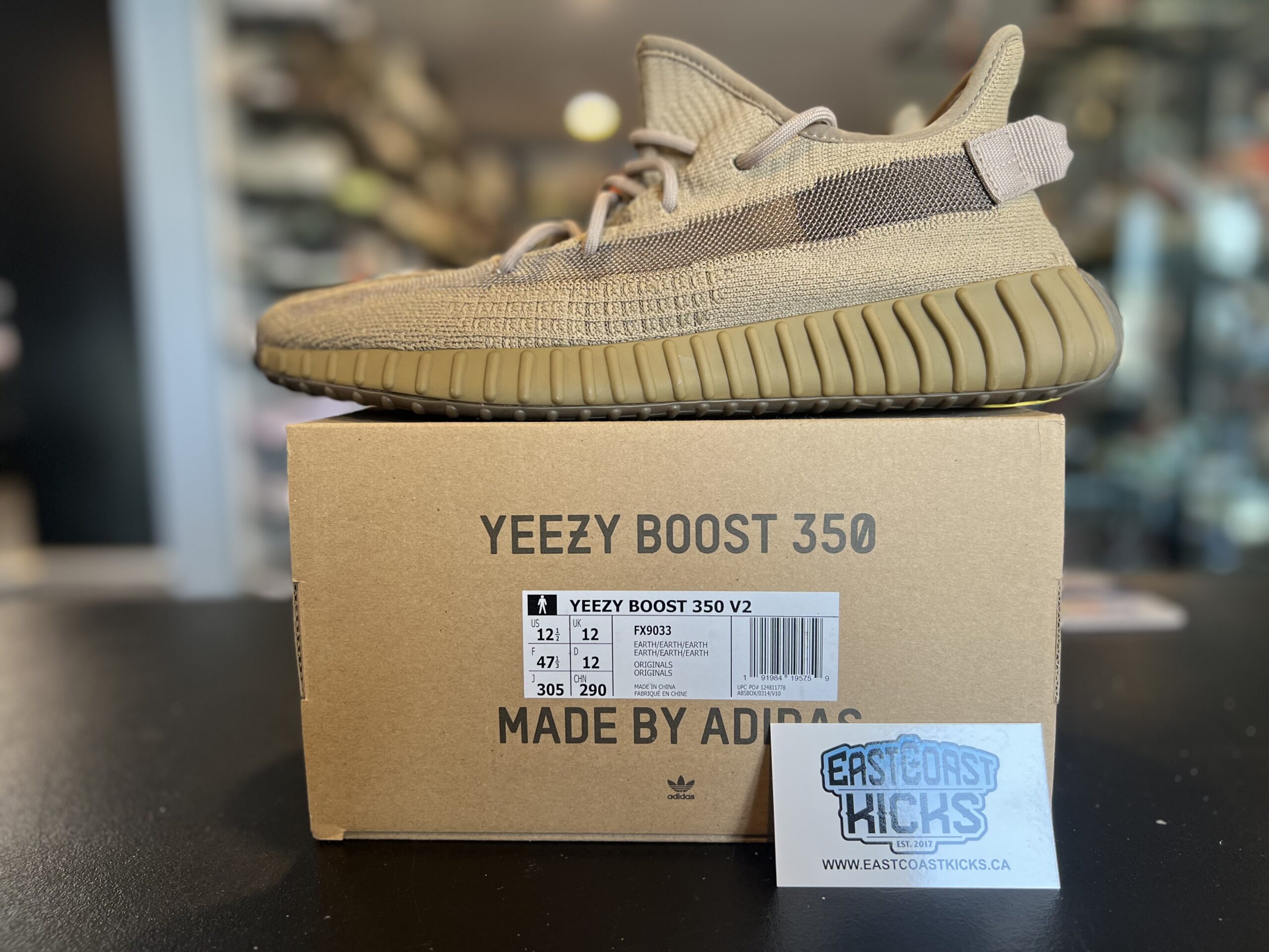 Preowned Adidas Yeezy Boost 350 V2 Earth Size 12.5