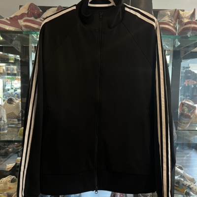 Preowned Adidas Y-3 3 Stripes Full Zip Jacket Black Size L