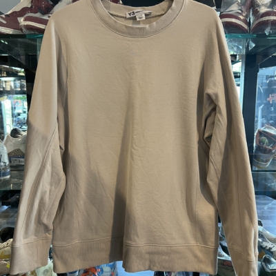 Preowned Adidas Y-3 Back Logo Crewneck Beige Size XL