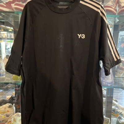 Preowned Adidas Y-3 Classic Logo Tee Black Size L