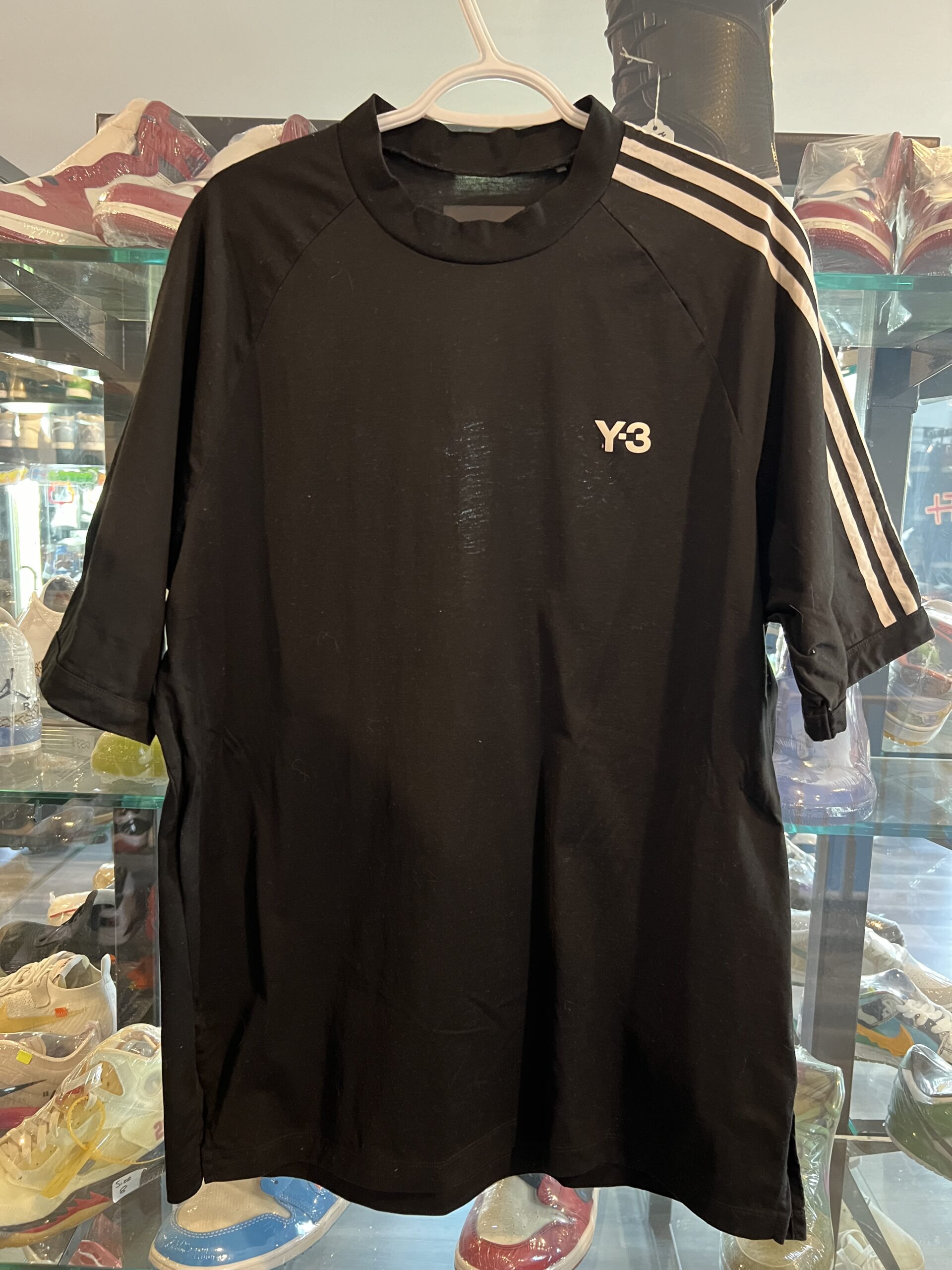 Preowned Adidas Y-3 Classic Logo Tee Black Size L