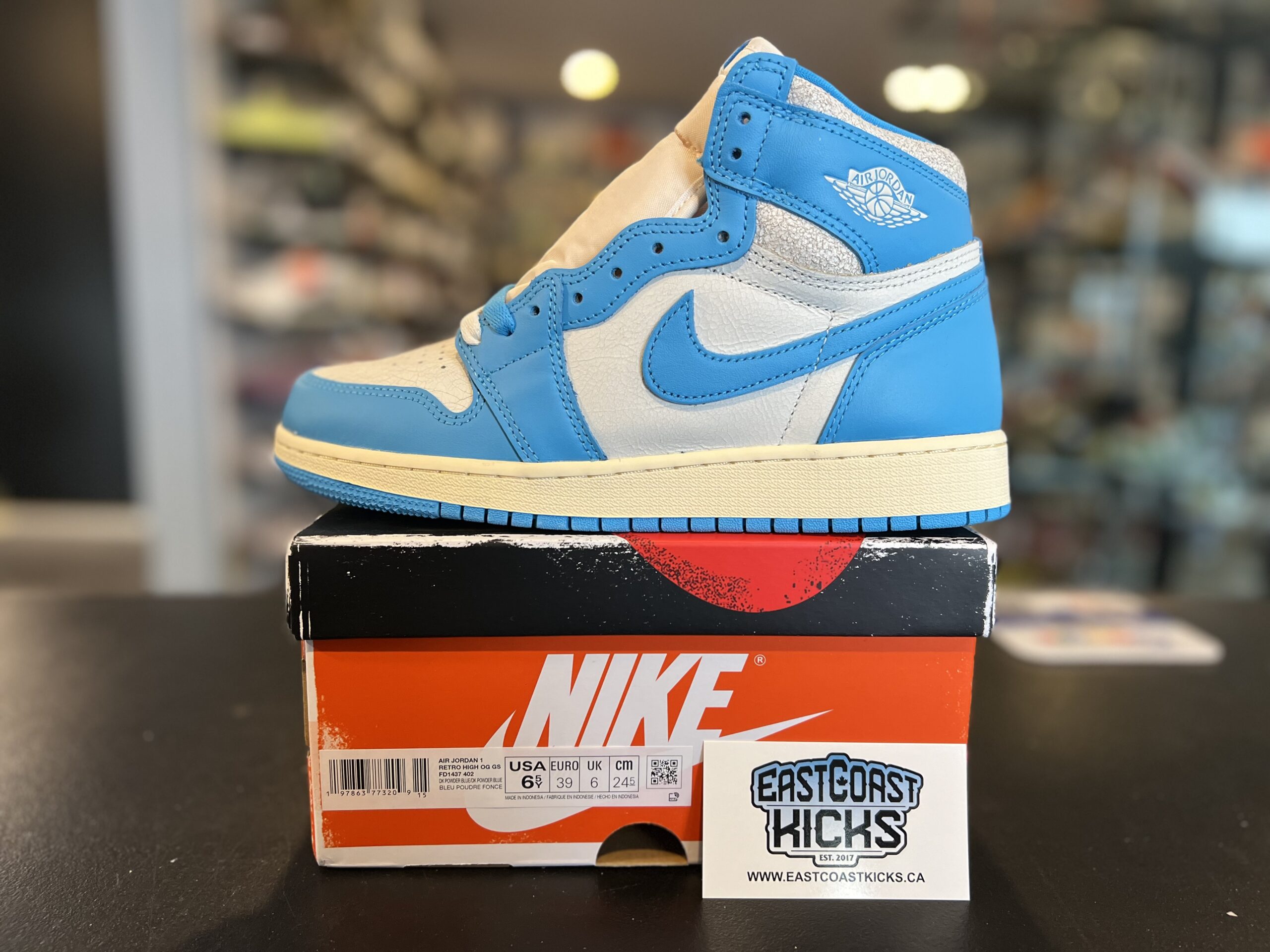 Jordan 1 Retro High OG UNC Reimagined Size 6.5Y